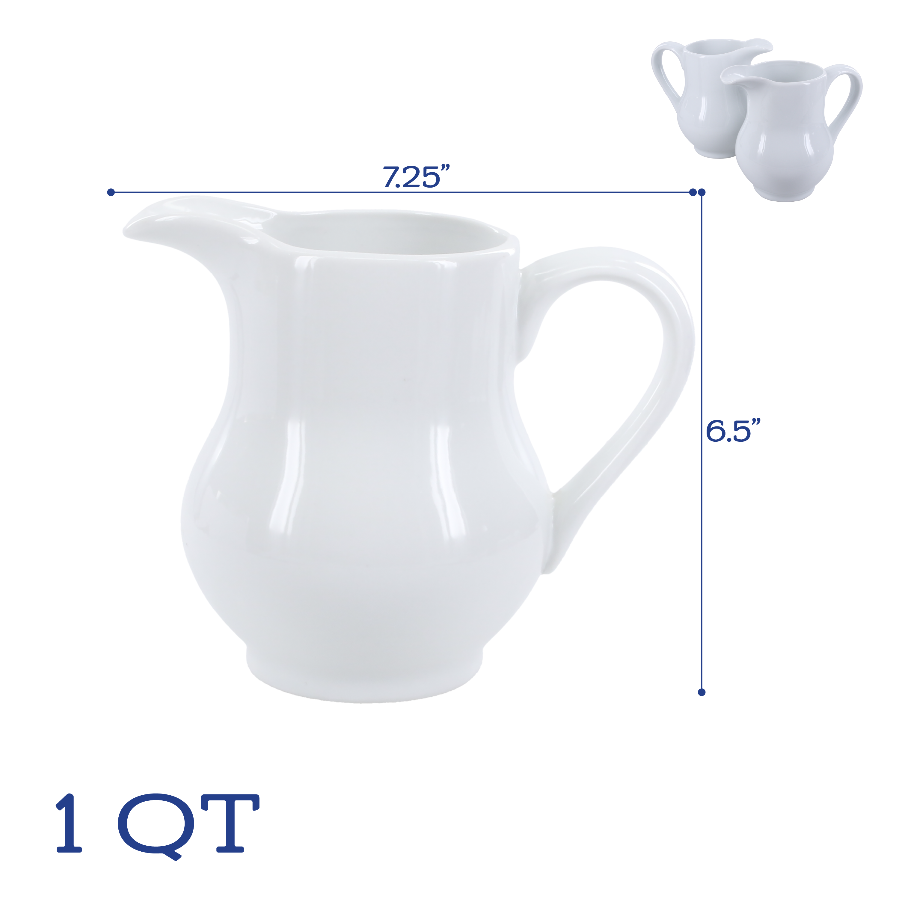 1 Quart Pitcher, Set of 2