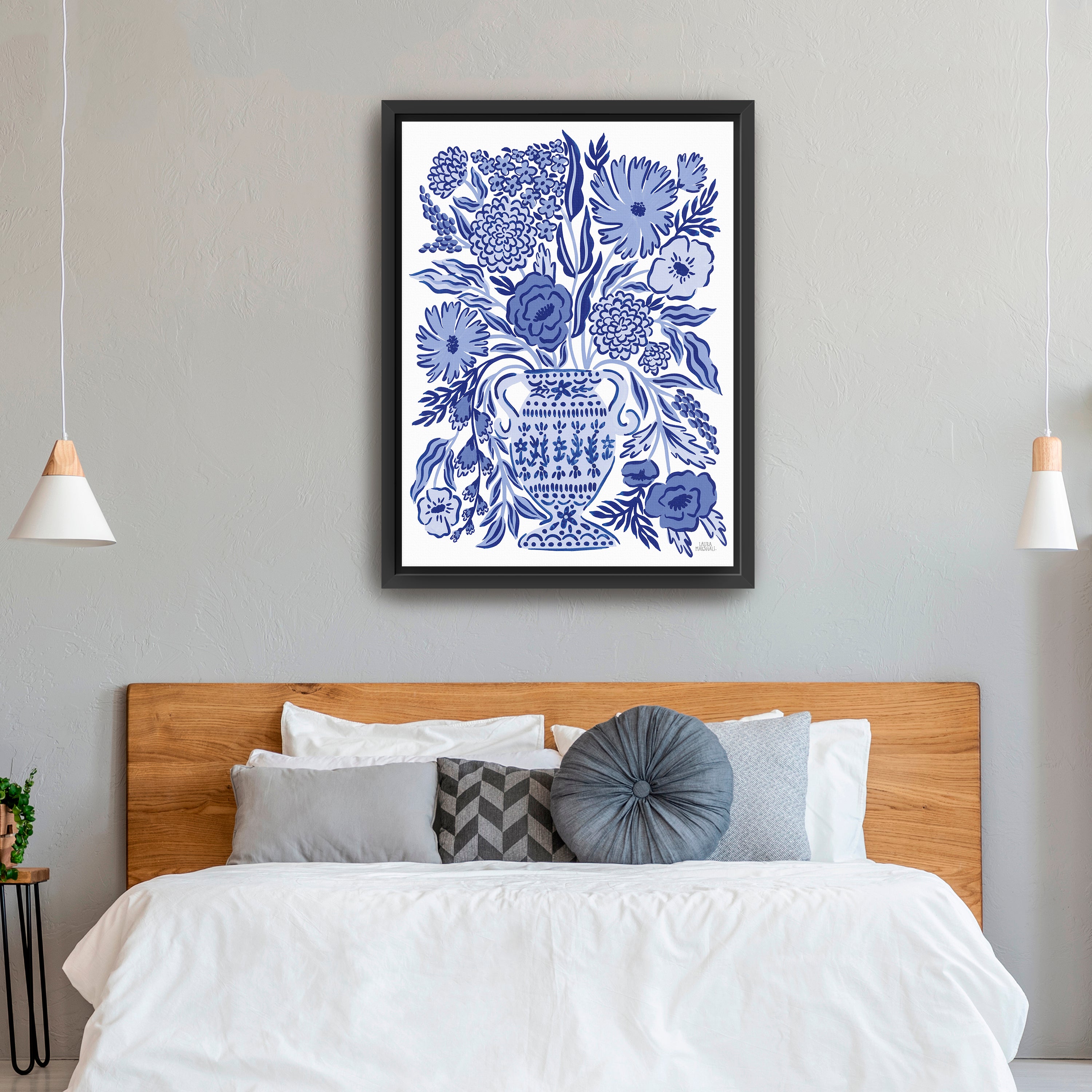 Blue Reverie III Canvas Giclee