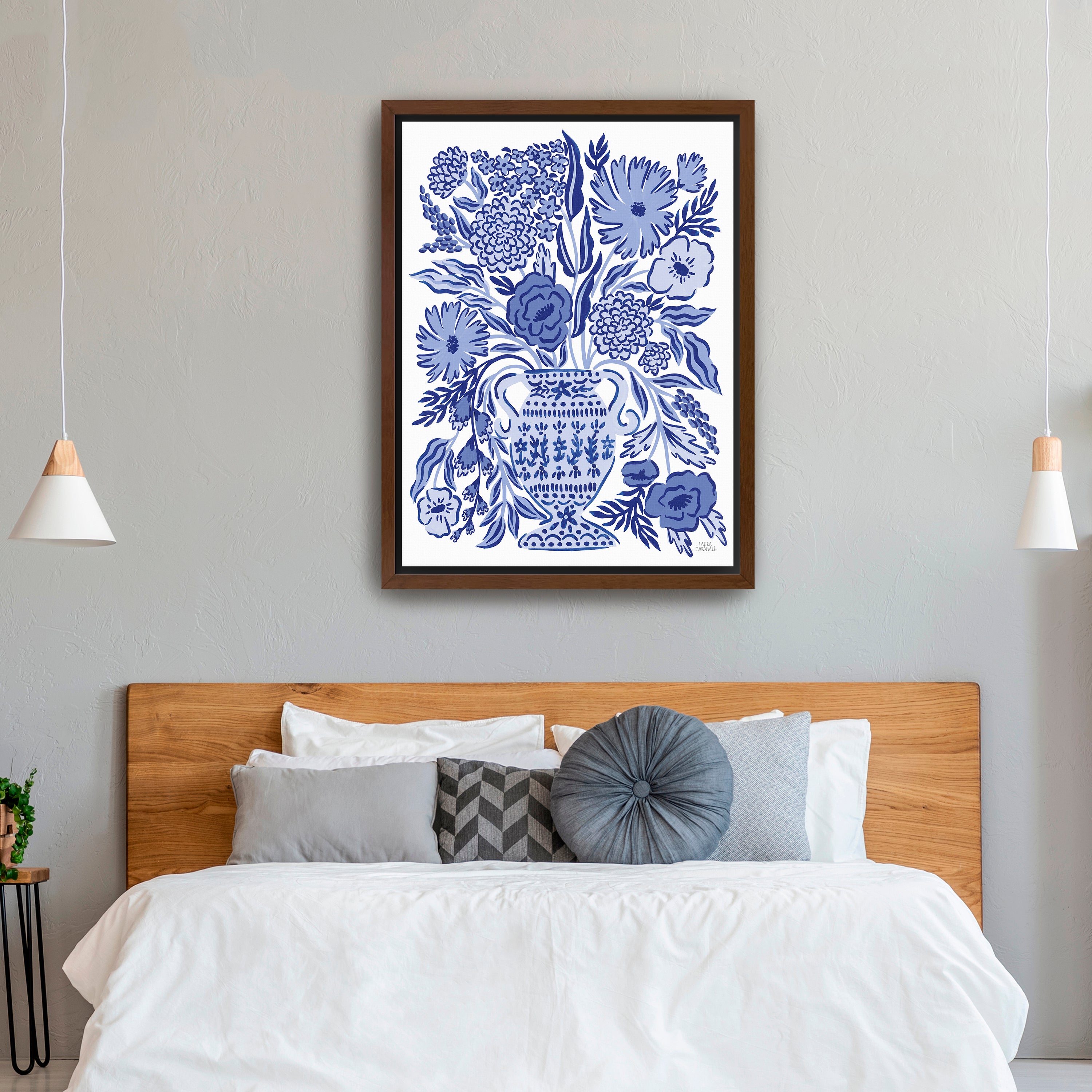 Blue Reverie III Canvas Giclee