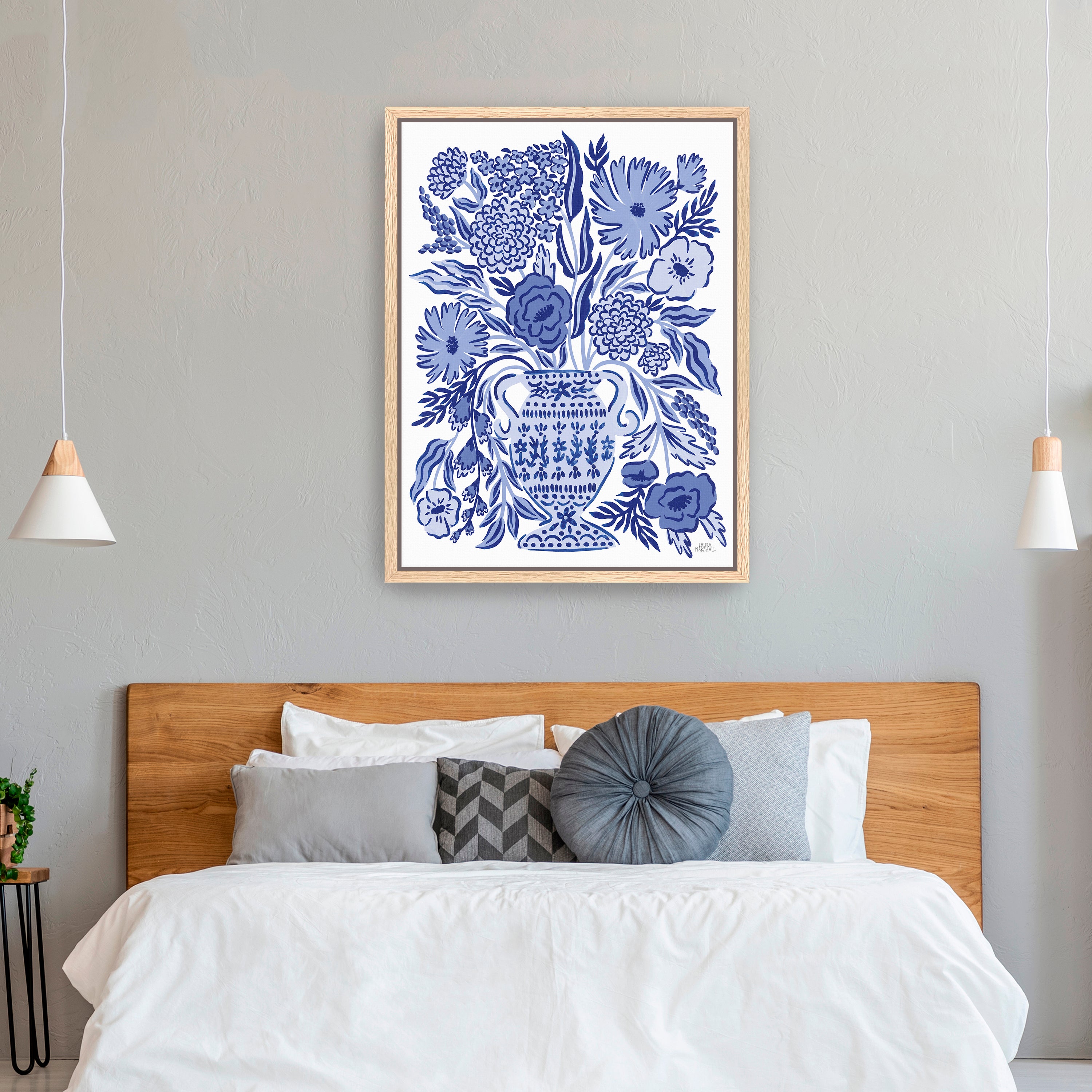 Blue Reverie III Canvas Giclee
