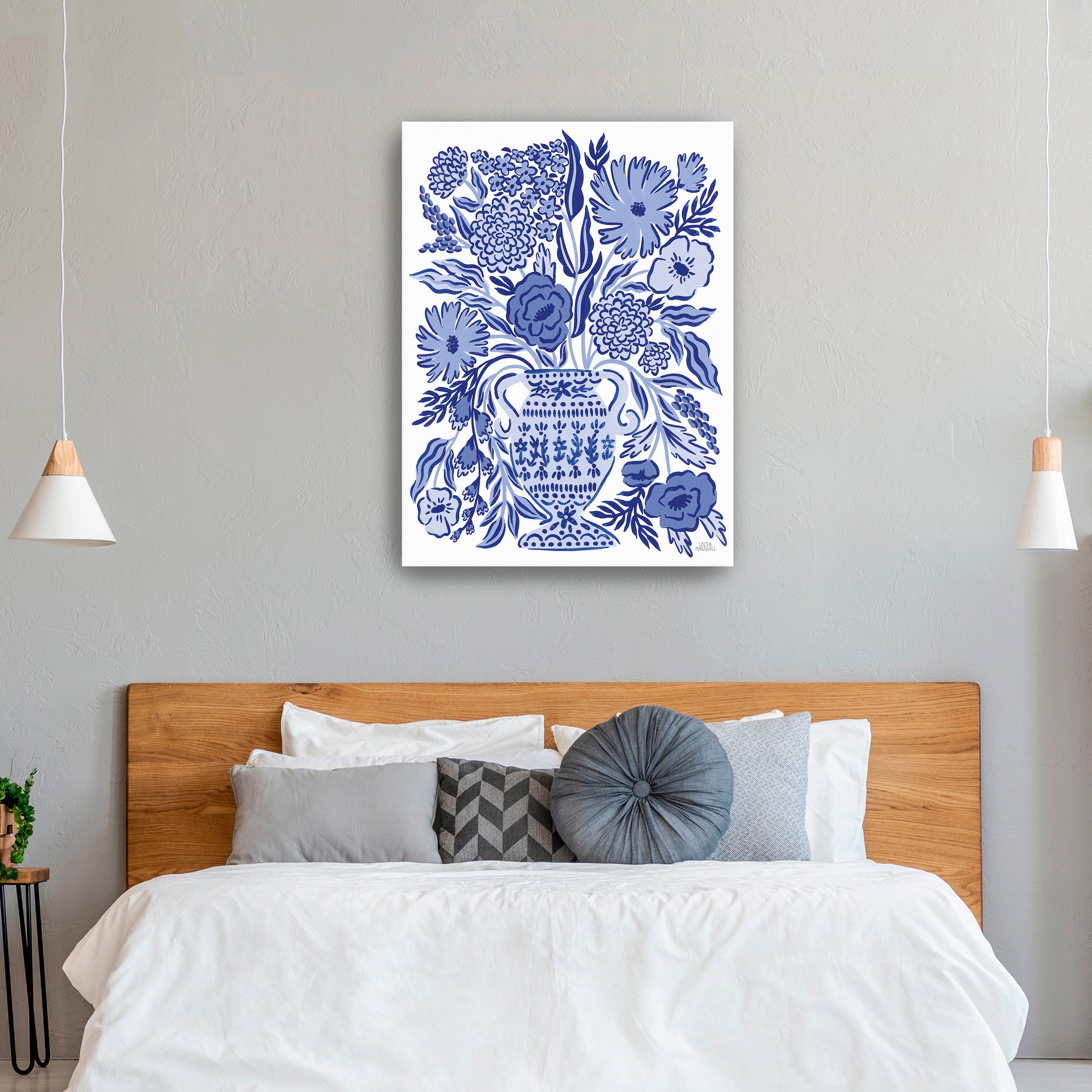 Blue Reverie III Canvas Giclee