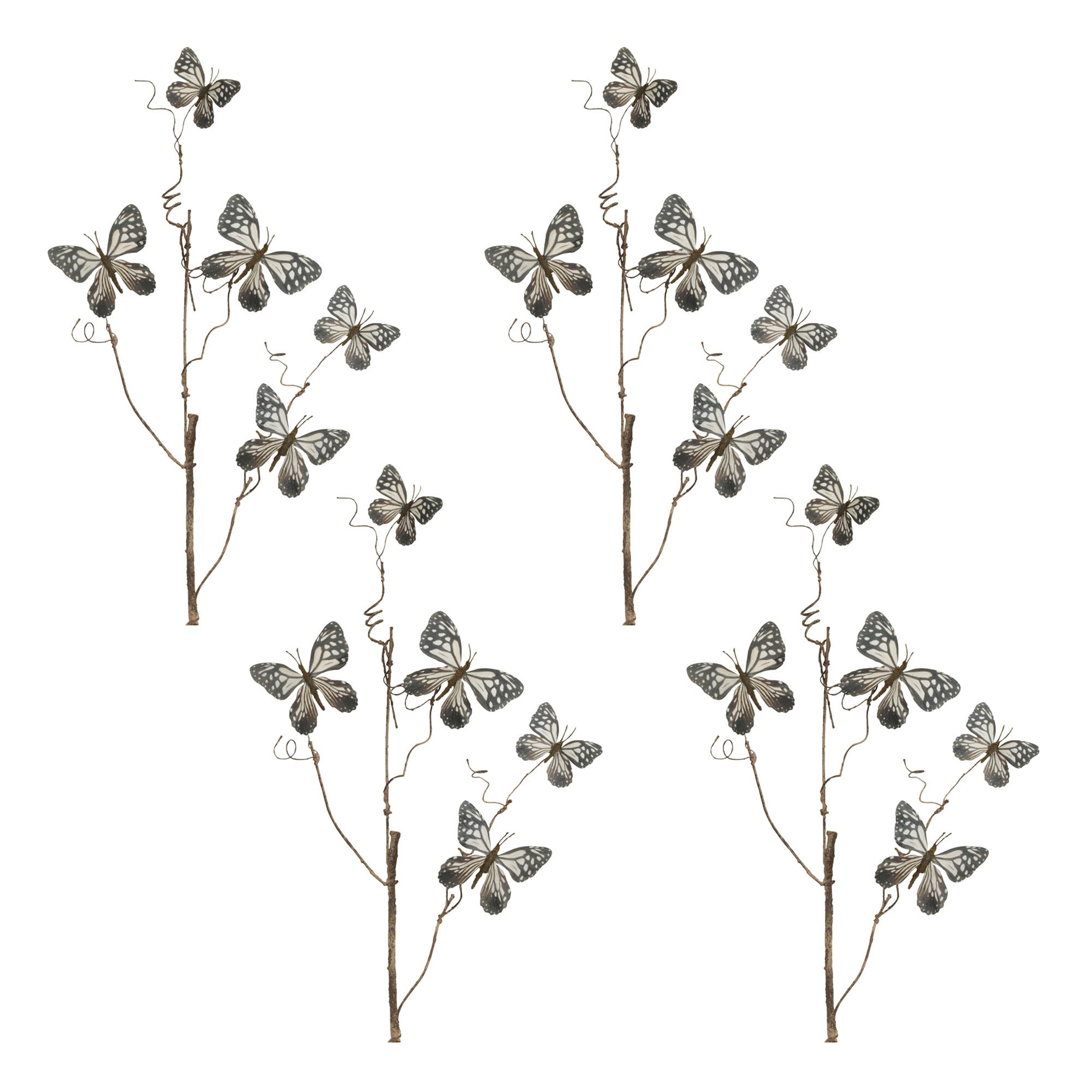 Butterfly Twig Spray, Set of 4