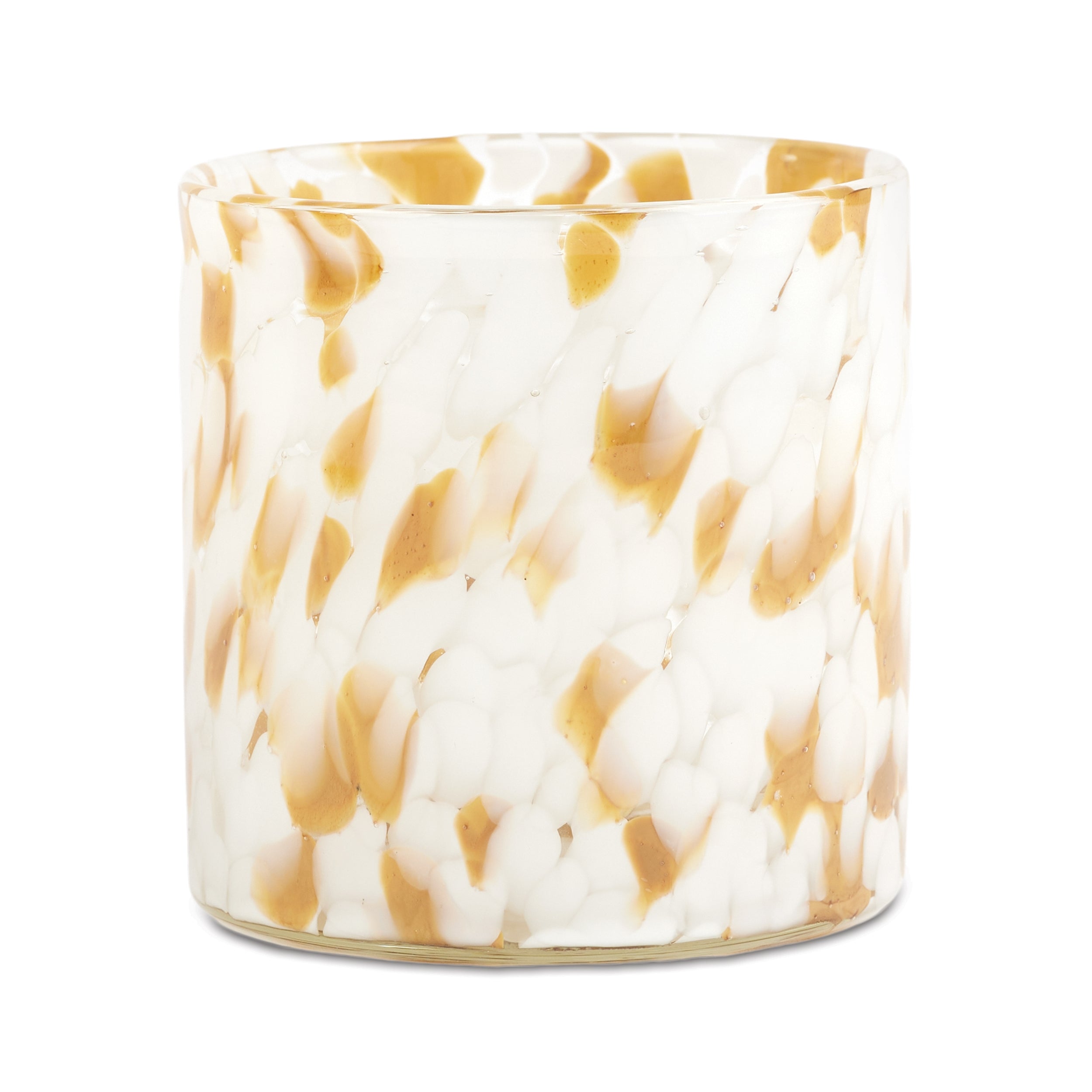 Painted Glass Votive Holder, Set of 2