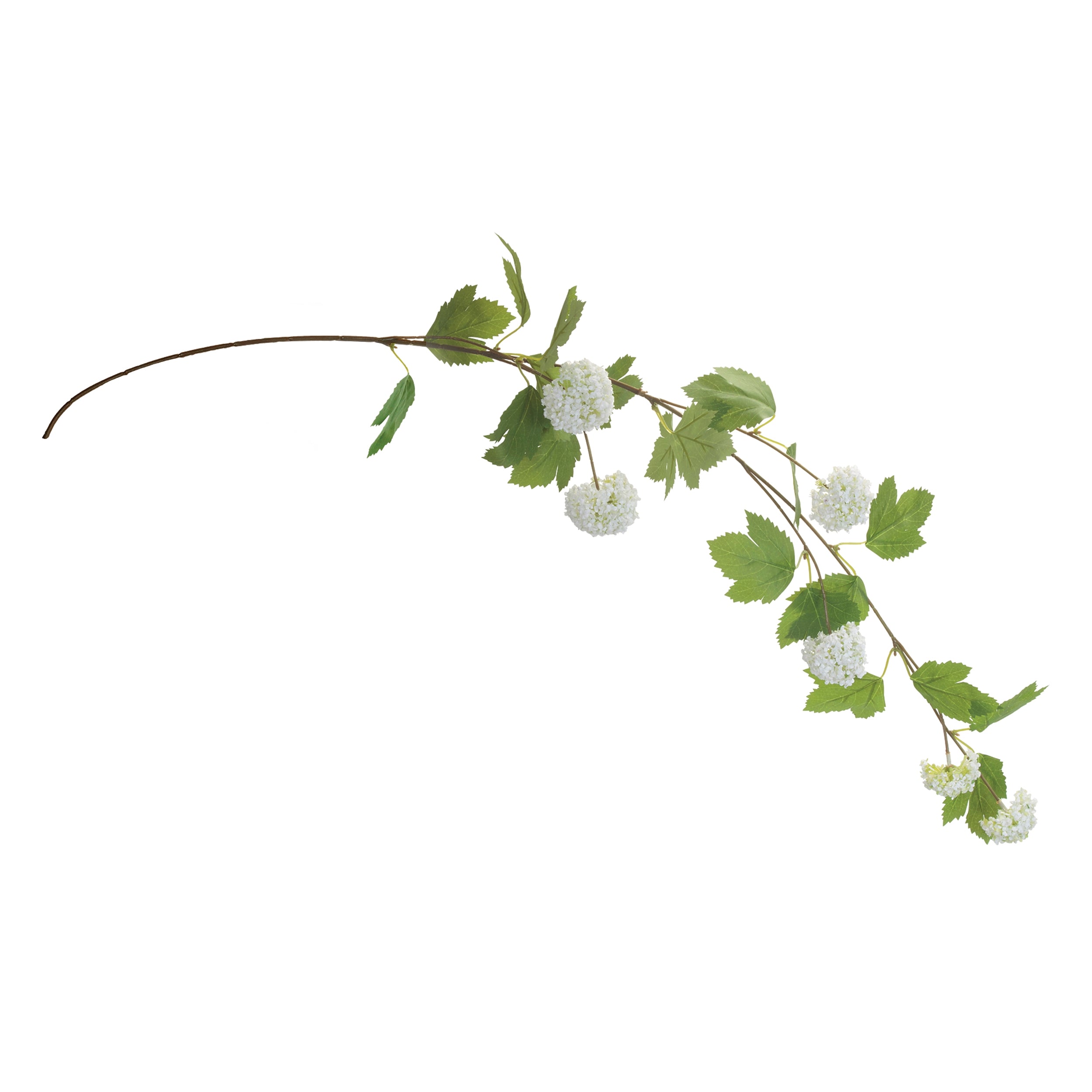 Hanging Snowball Floral Branch, Set of 6