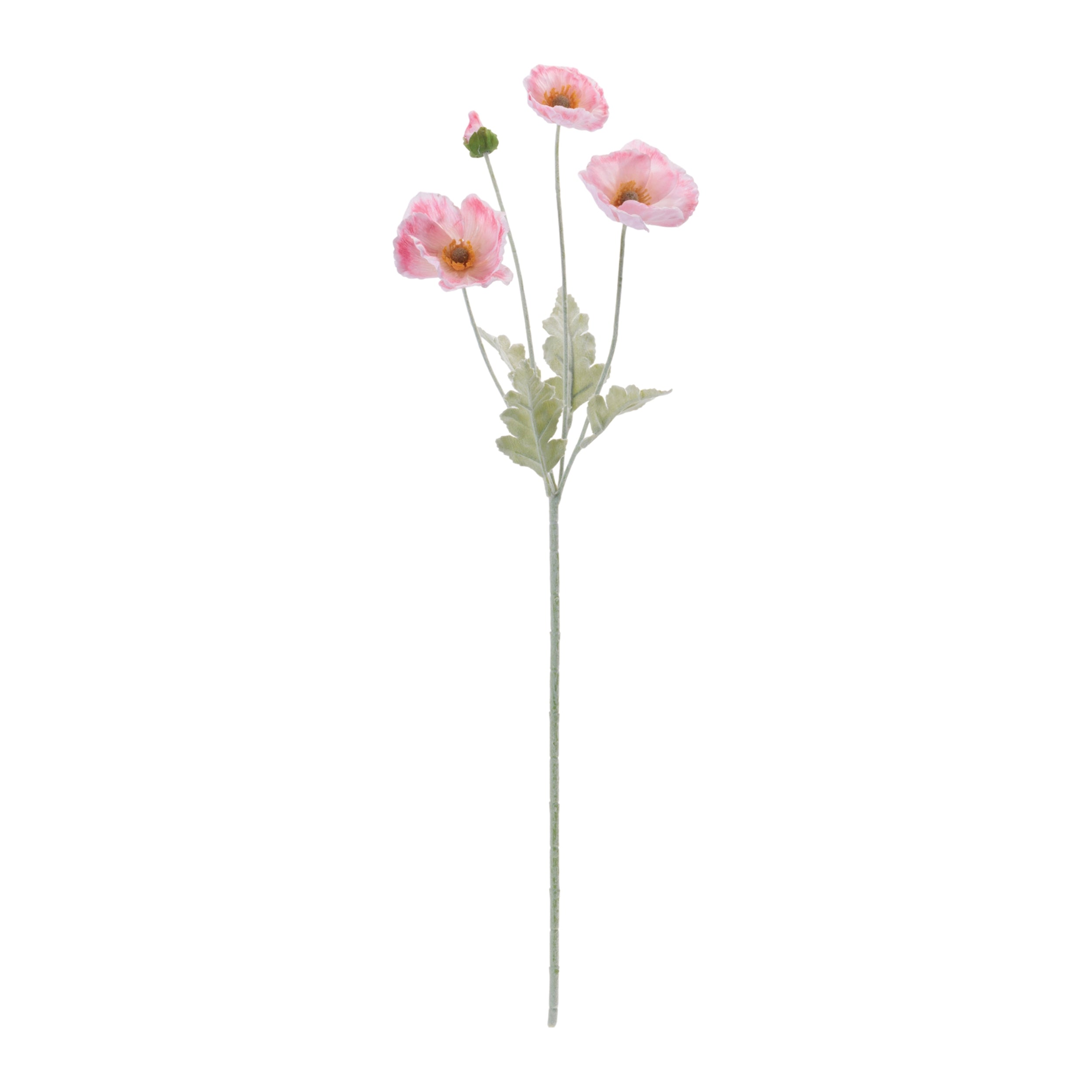 Pink Poppy Floral Spray, Set of 6