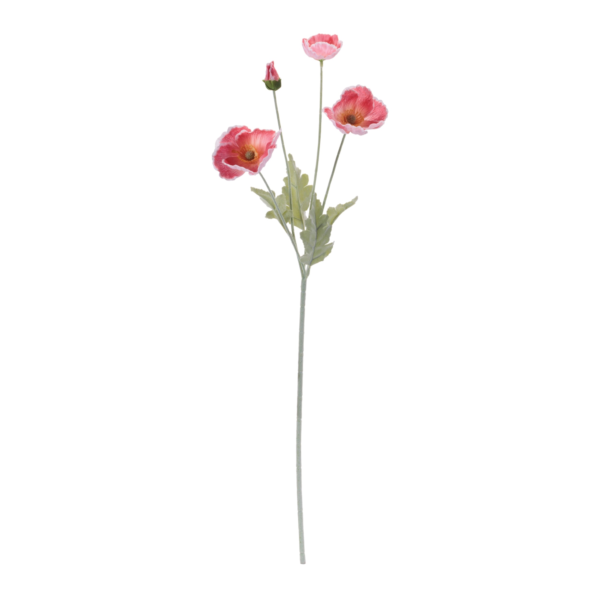 Red Poppy Floral Spray, Set of 6