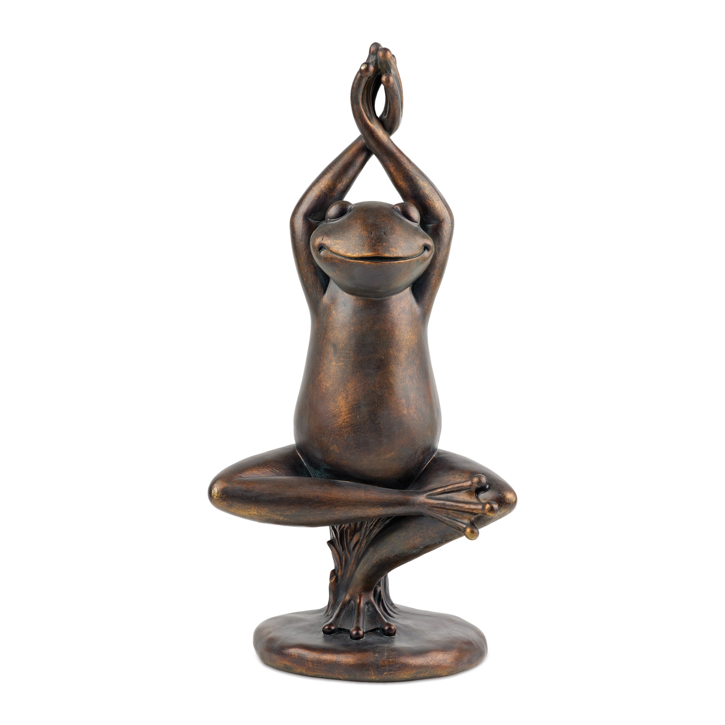 Yoga Frog Garden Statue