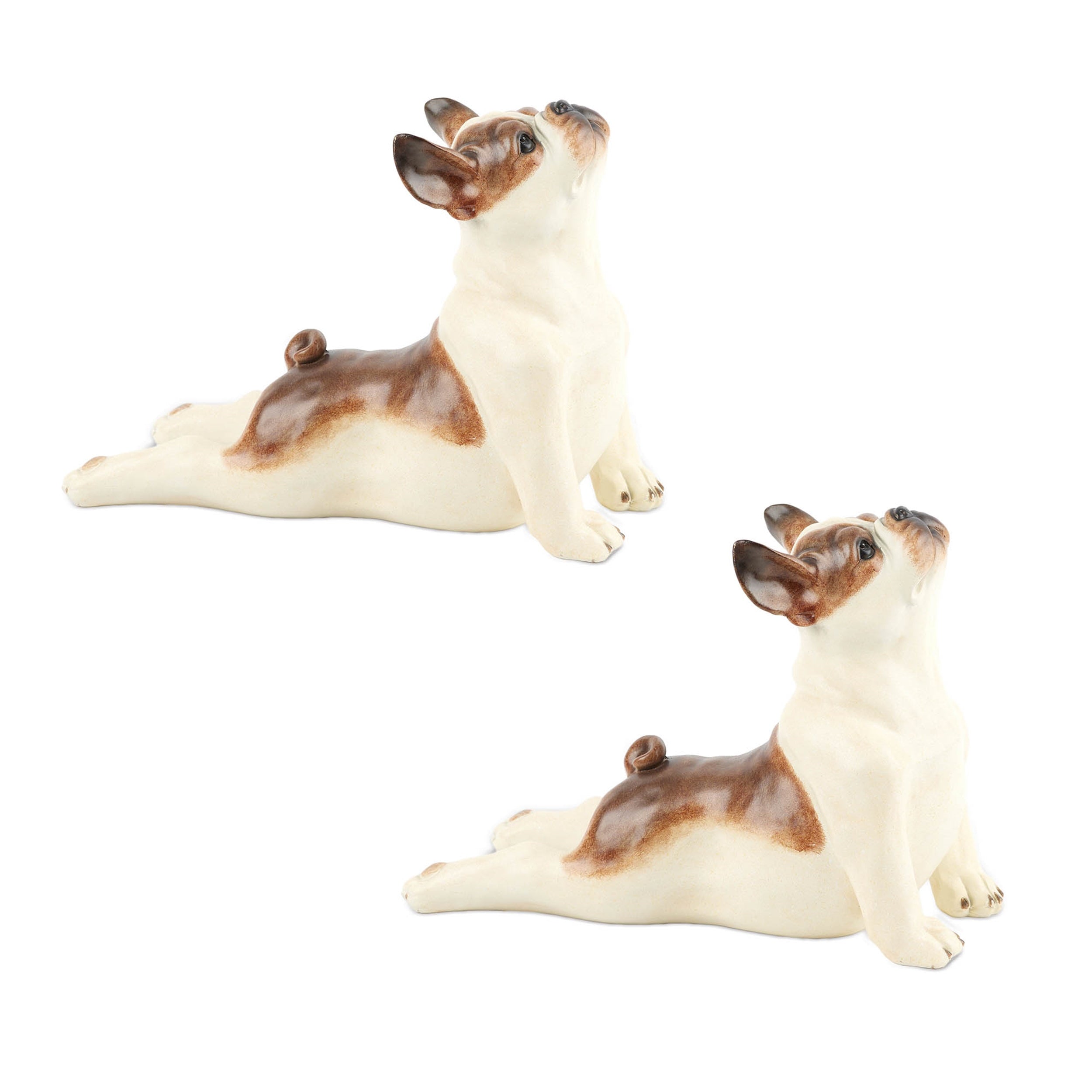 Yoga Dog Statue, Set of 2
