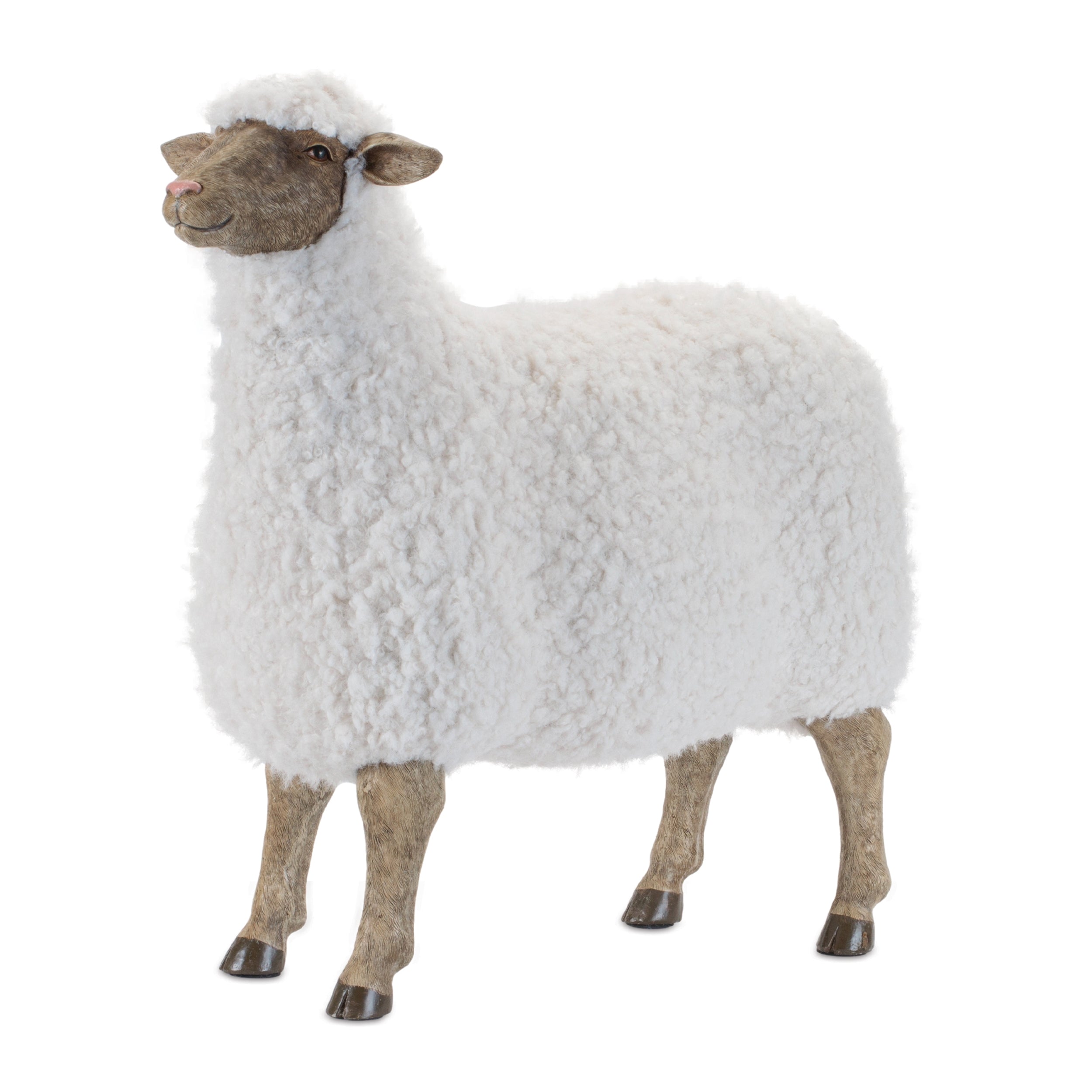 Furry Sheep Statue