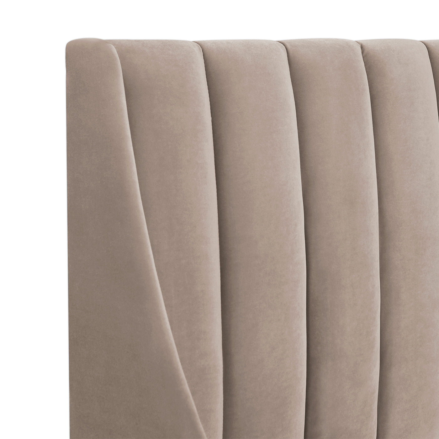 Asphodel Upholstered Platform Bed with Channel Tufted Headboard