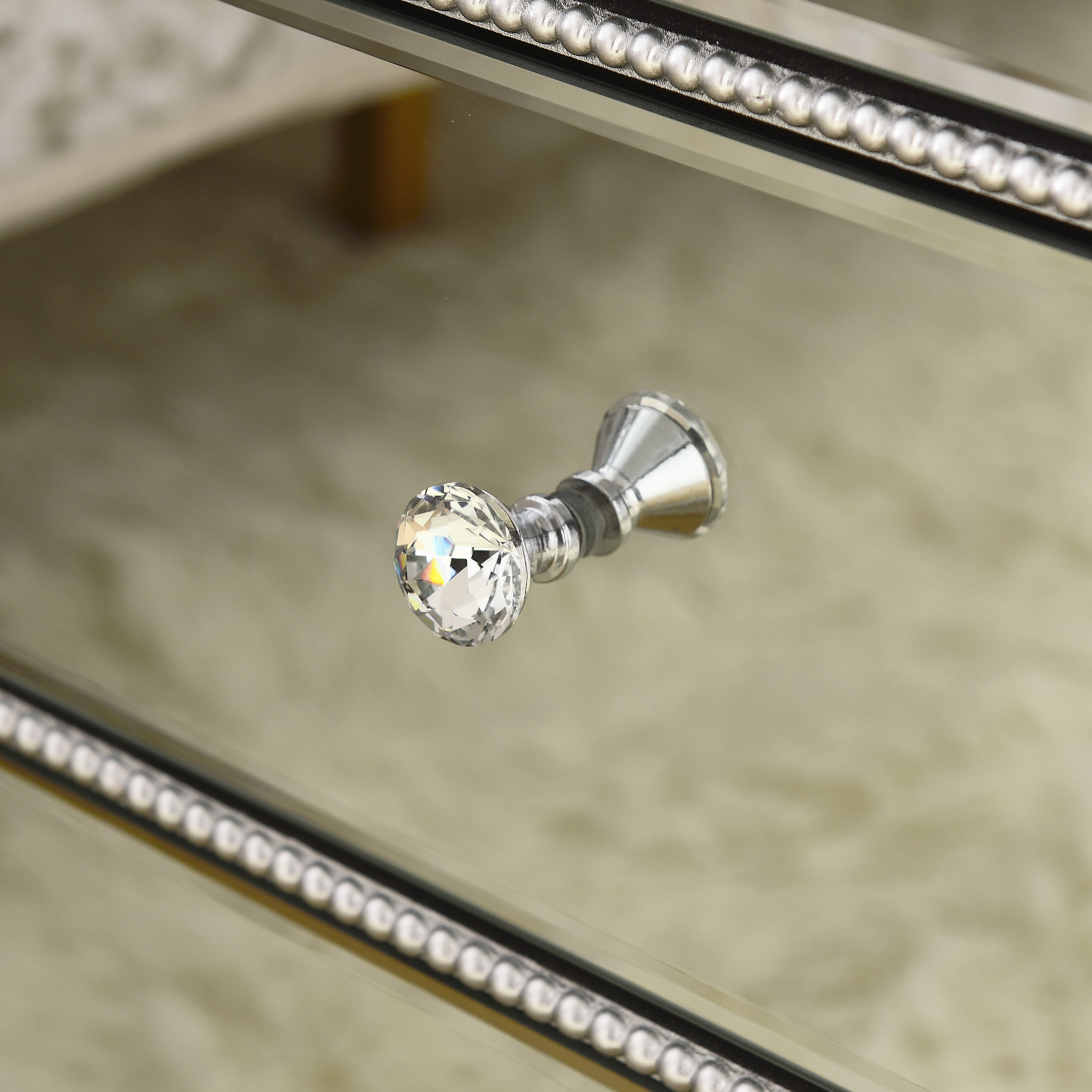 3-Drawer Cabinet with Crystal Handle