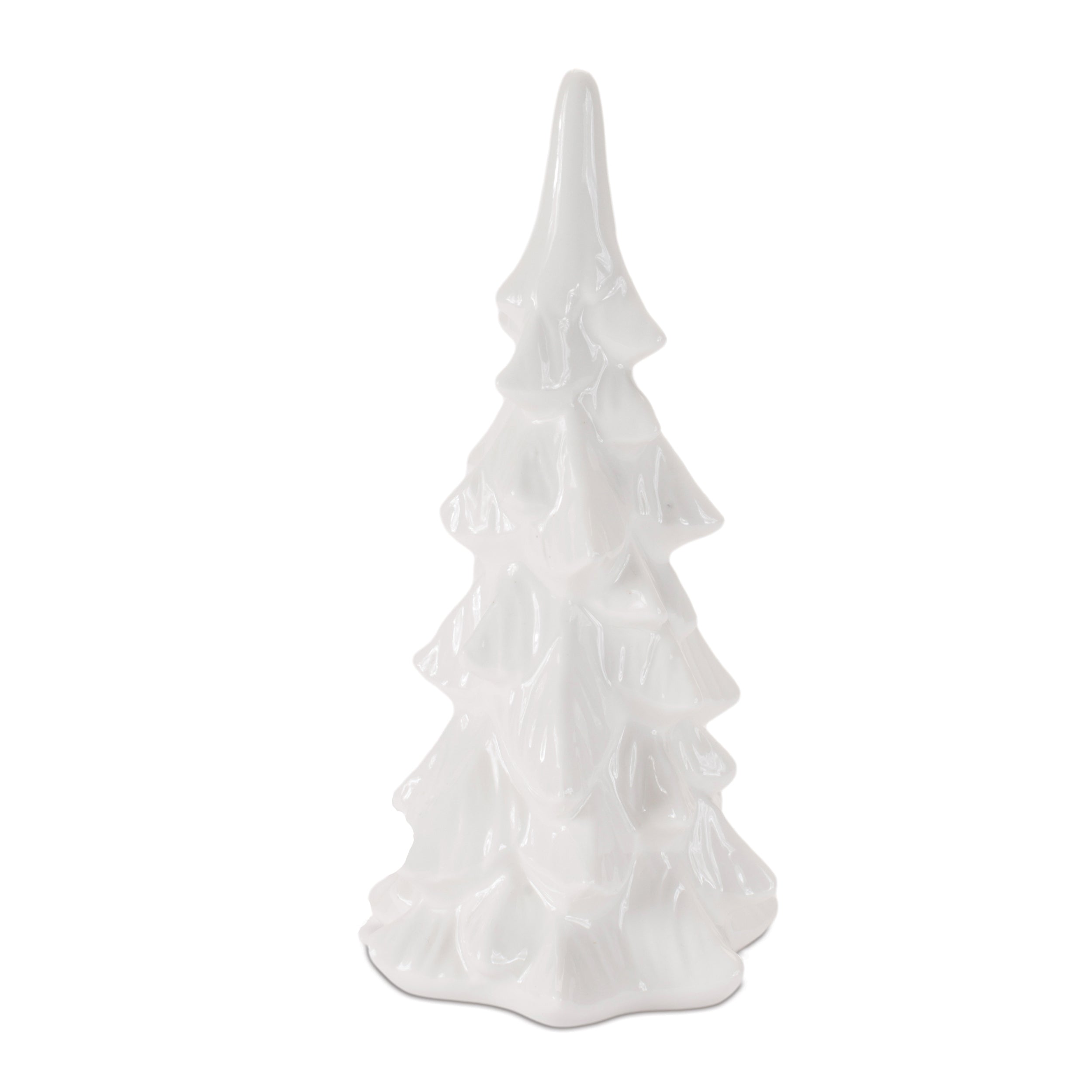 Glossy Ceramic Christmas Trees, Set of 2