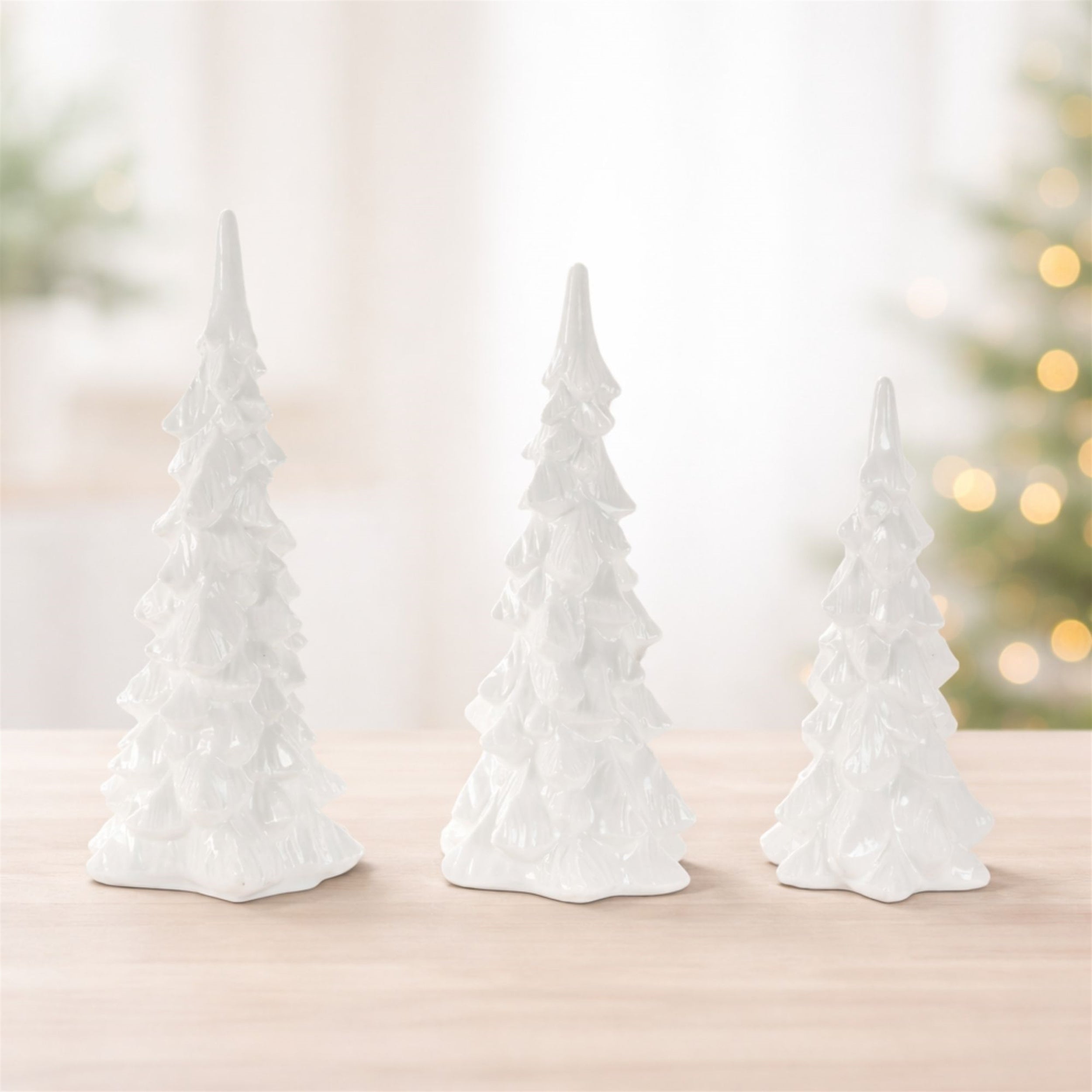 Ceramic Pine Tree, Set of 3