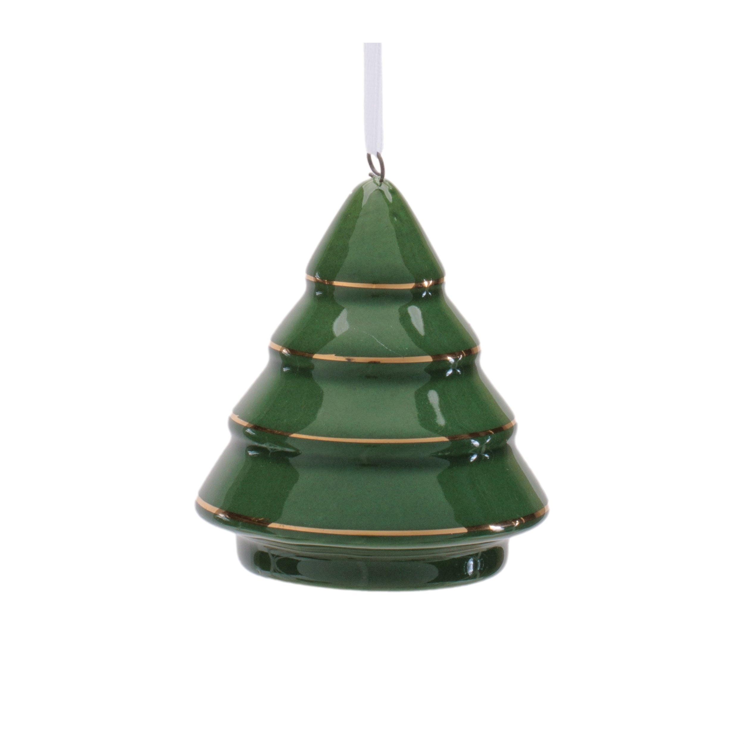 Ceramic Tree Ornament , Set of 6