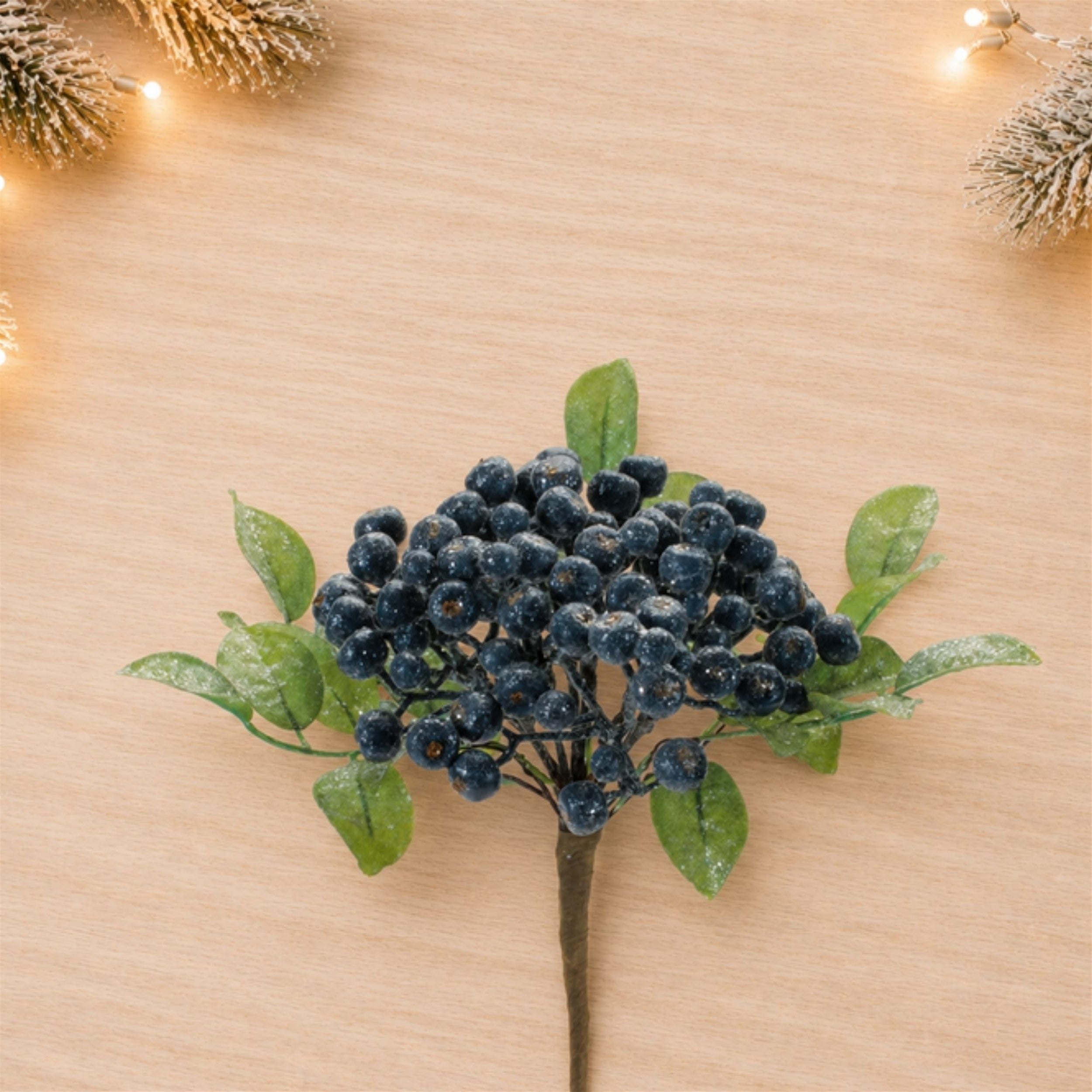 Frosted Berry Cluster, Set of 2