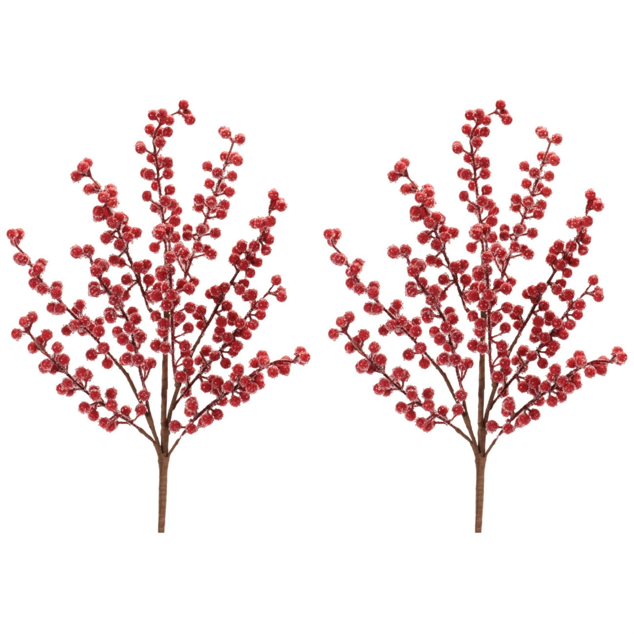 Iced Berry Twig Spray, Set of 2