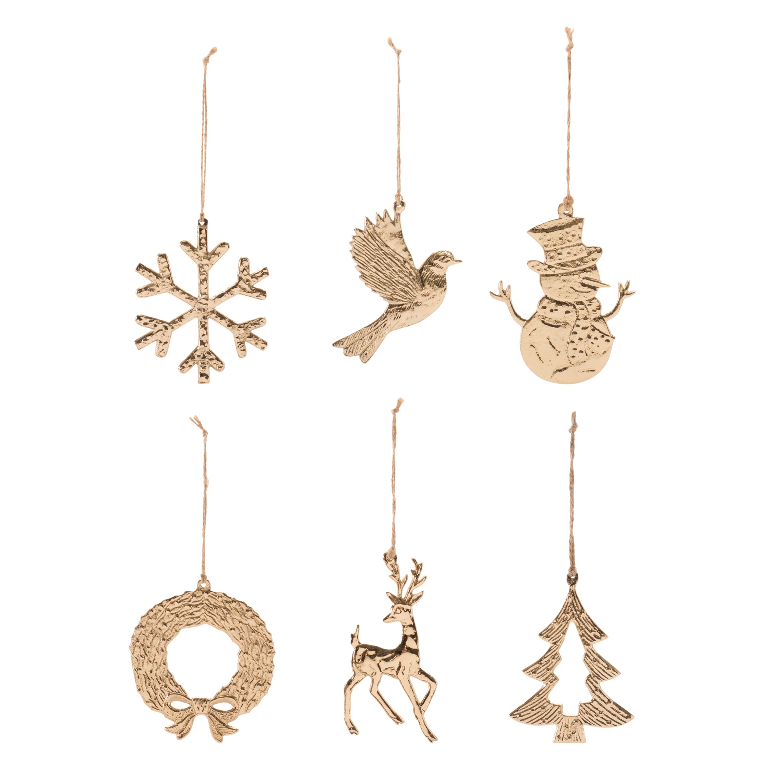 Aluminum Ornament Assortment ( Set of 6)