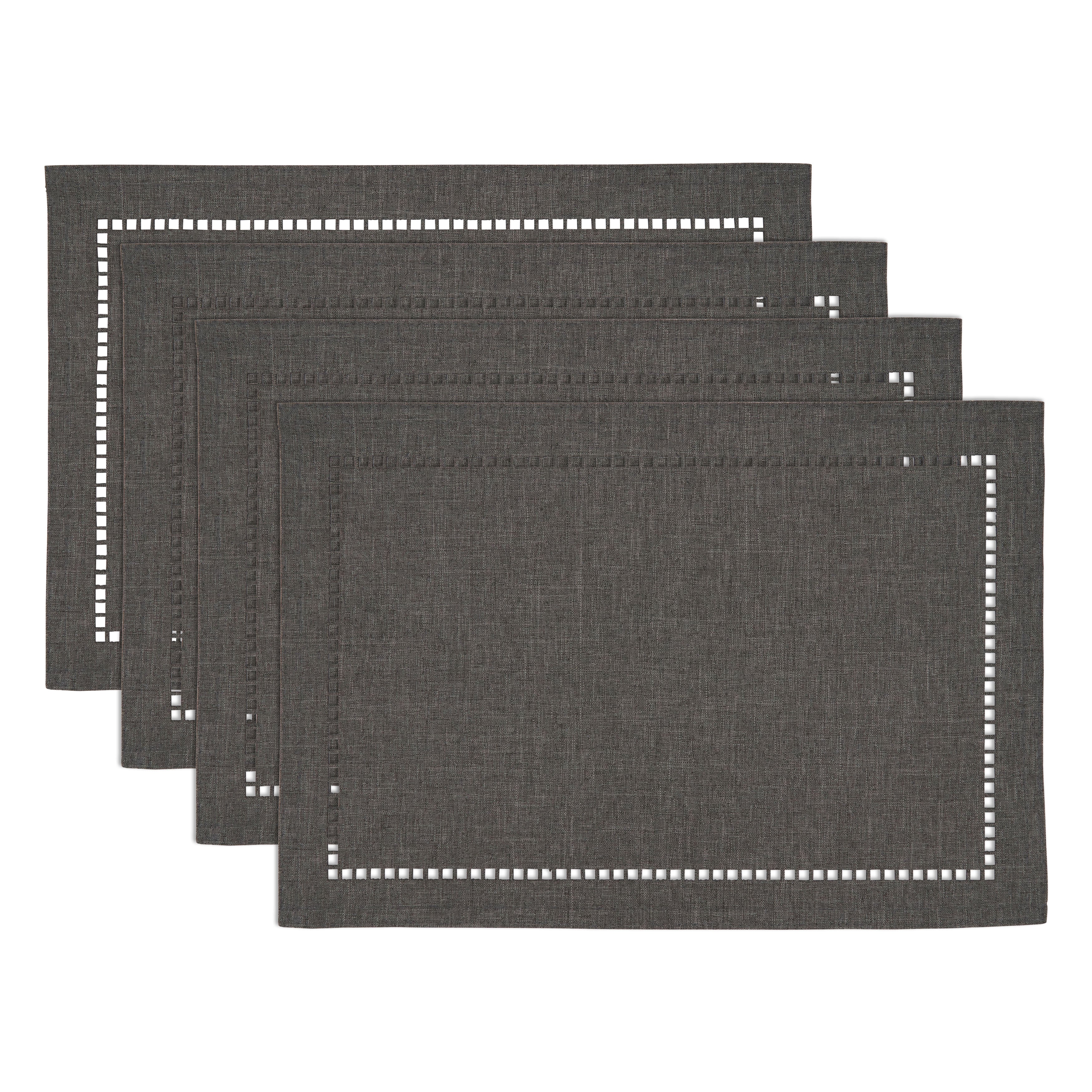 Laser-Cut Hemstitch Placemat, Set of 4