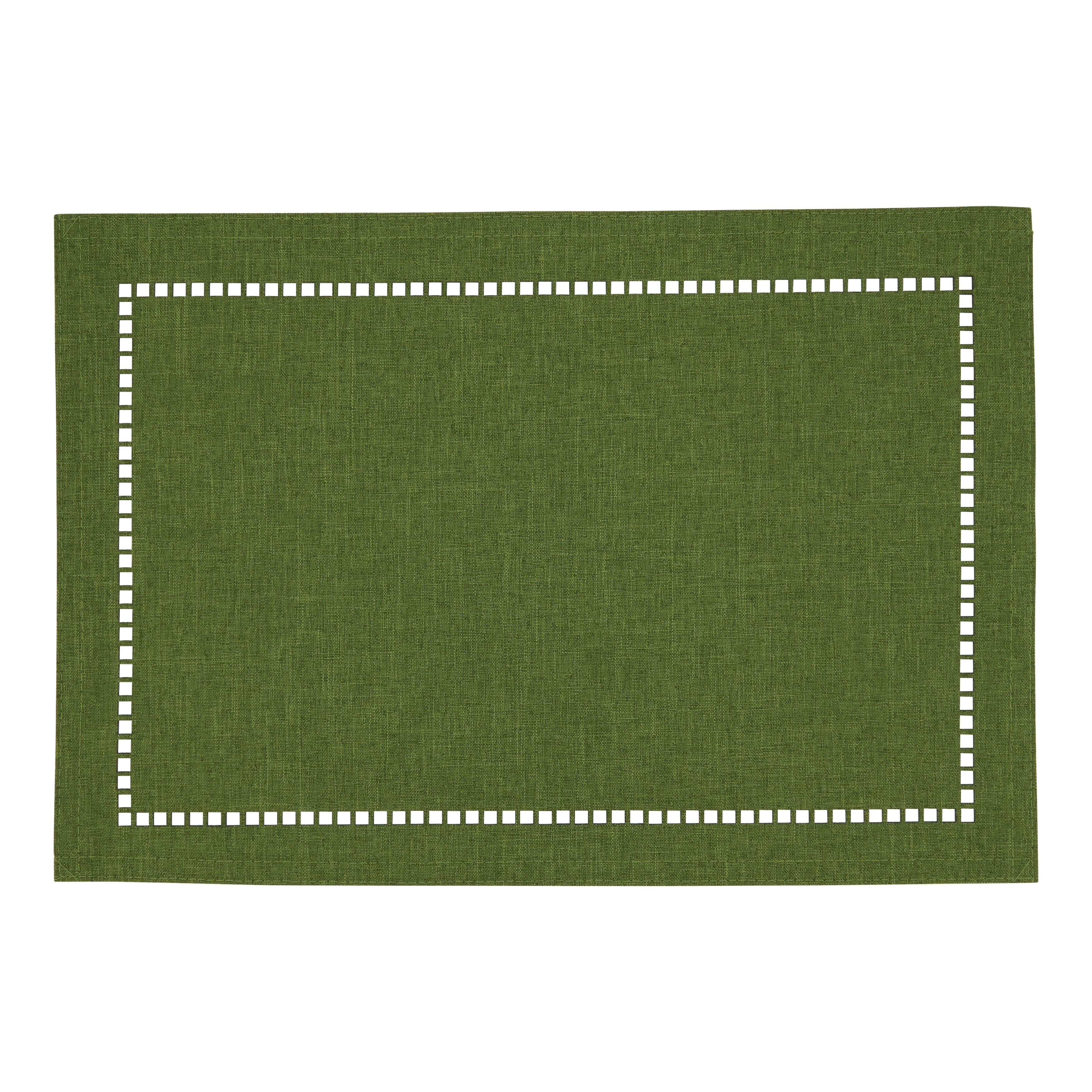 Laser-Cut Hemstitch Placemat, Set of 4