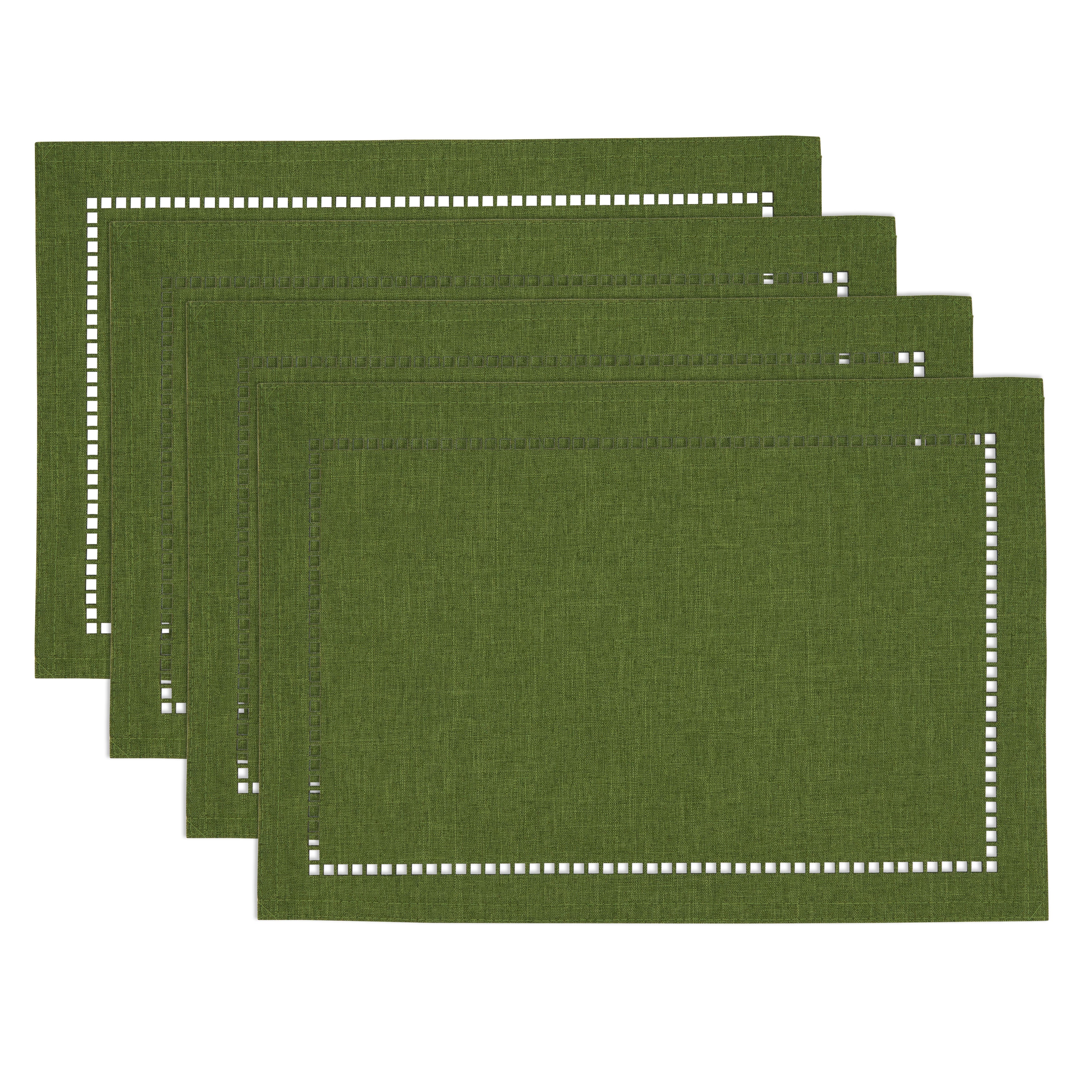 Laser-Cut Hemstitch Placemat, Set of 4