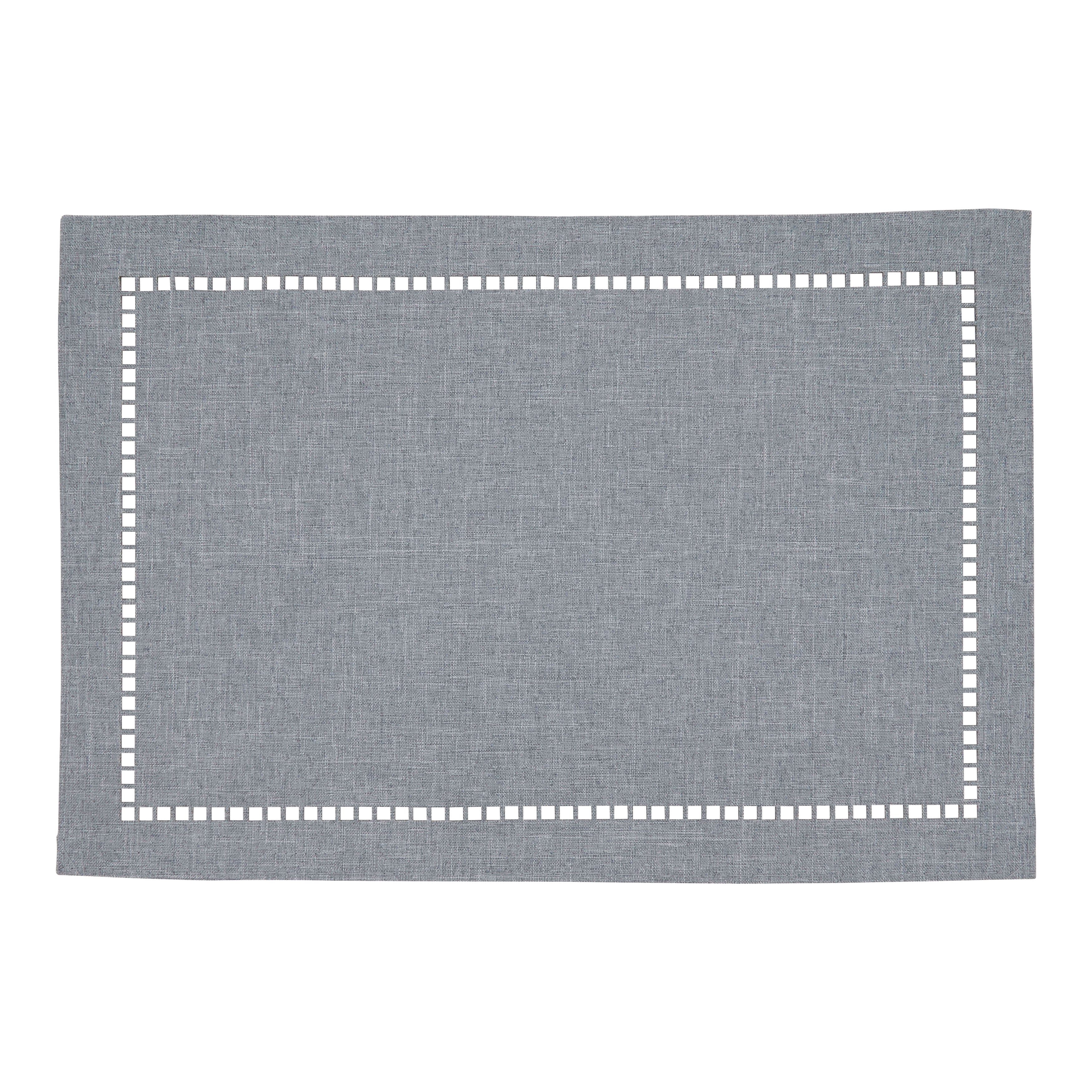 Laser-Cut Hemstitch Placemat, Set of 4