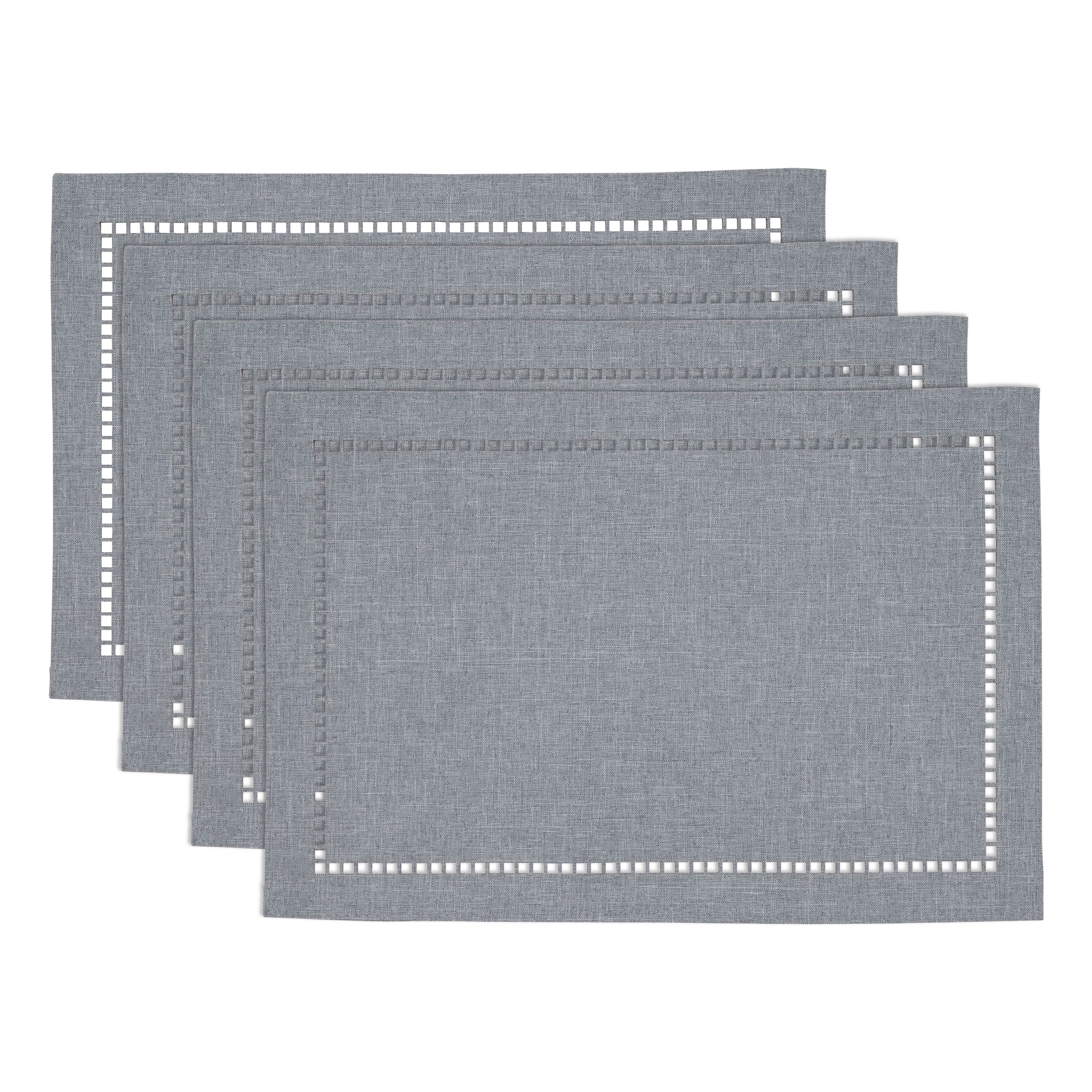 Laser-Cut Hemstitch Placemat, Set of 4