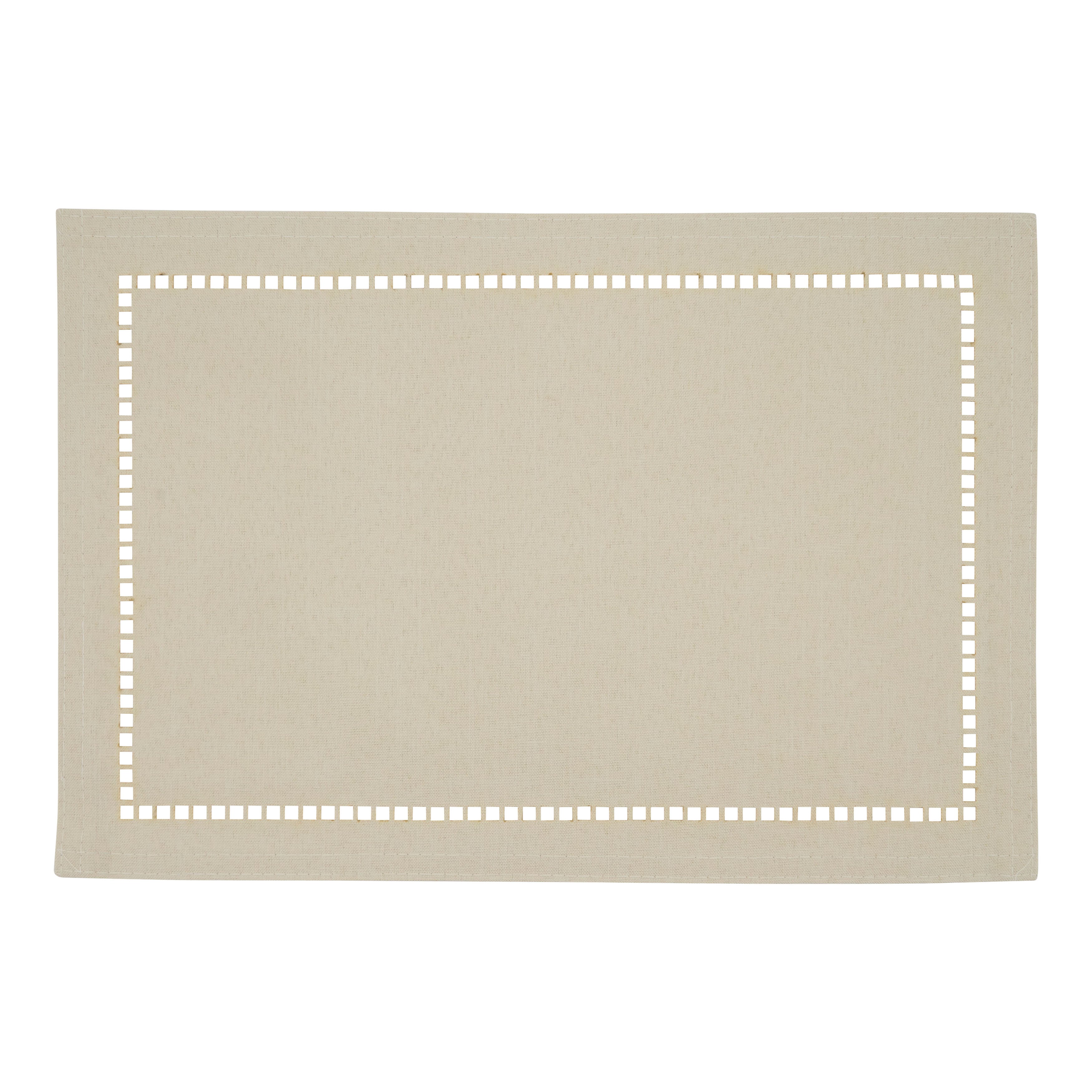 Laser-Cut Hemstitch Placemat, Set of 4