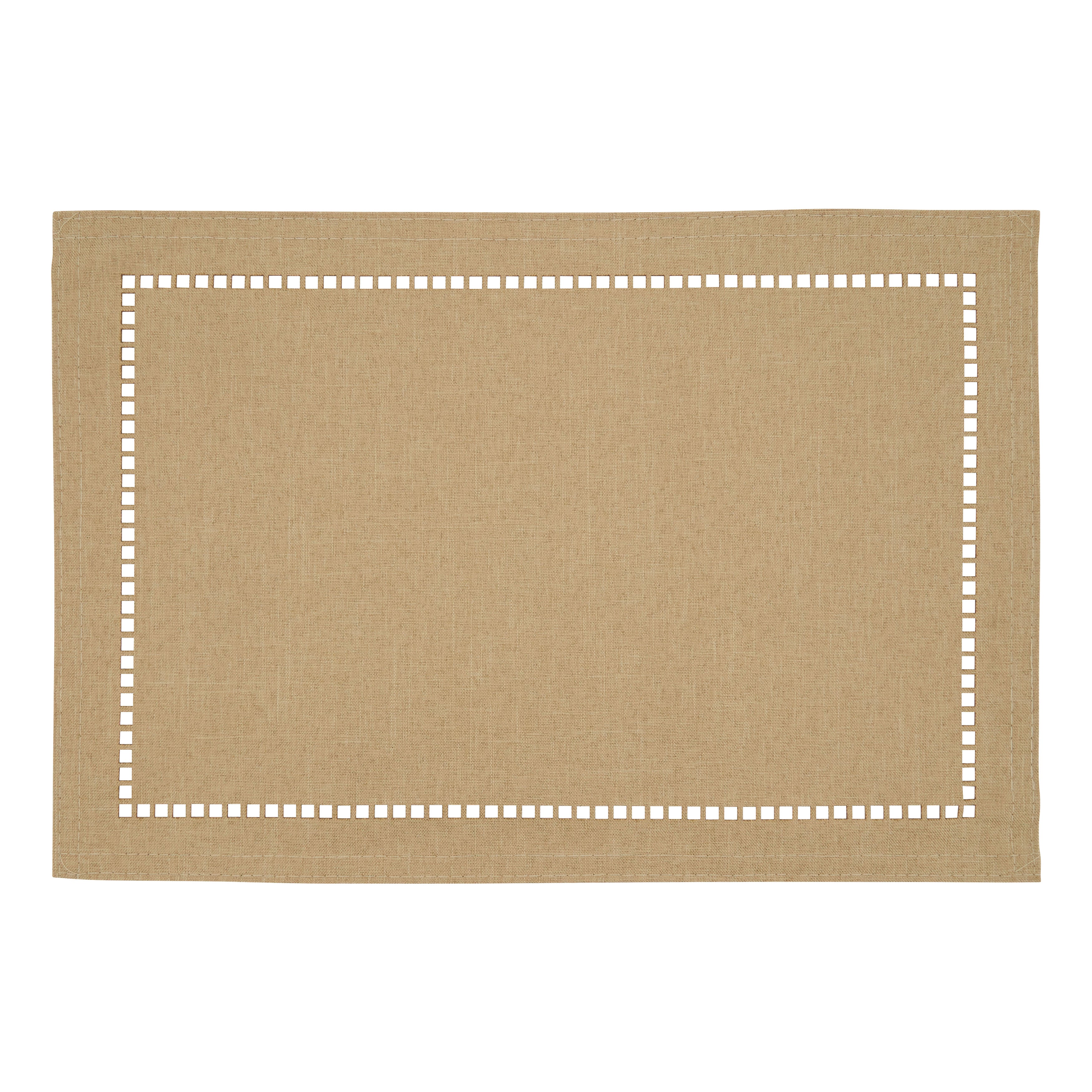 Laser-Cut Hemstitch Placemat, Set of 4