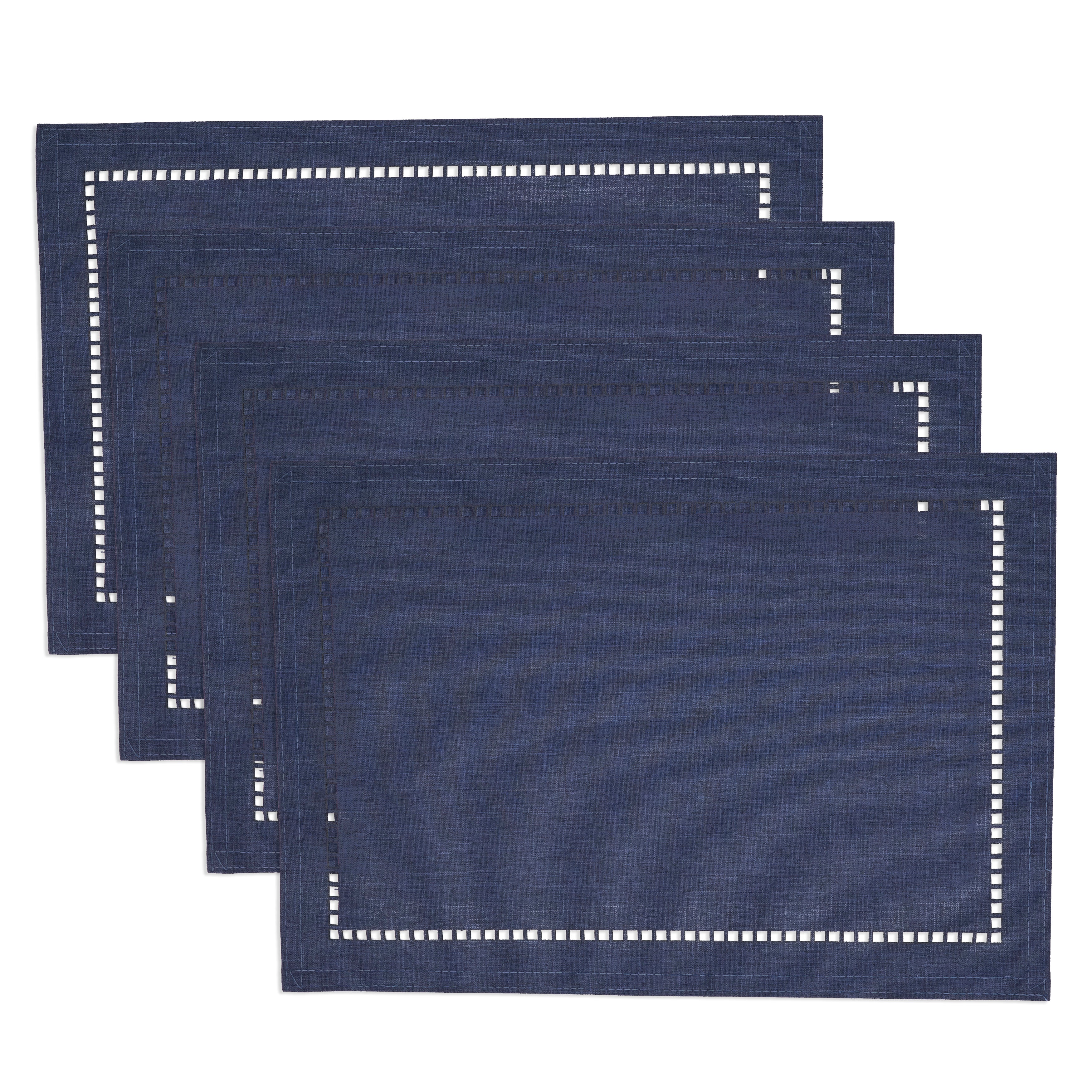 Laser-Cut Hemstitch Placemat, Set of 4
