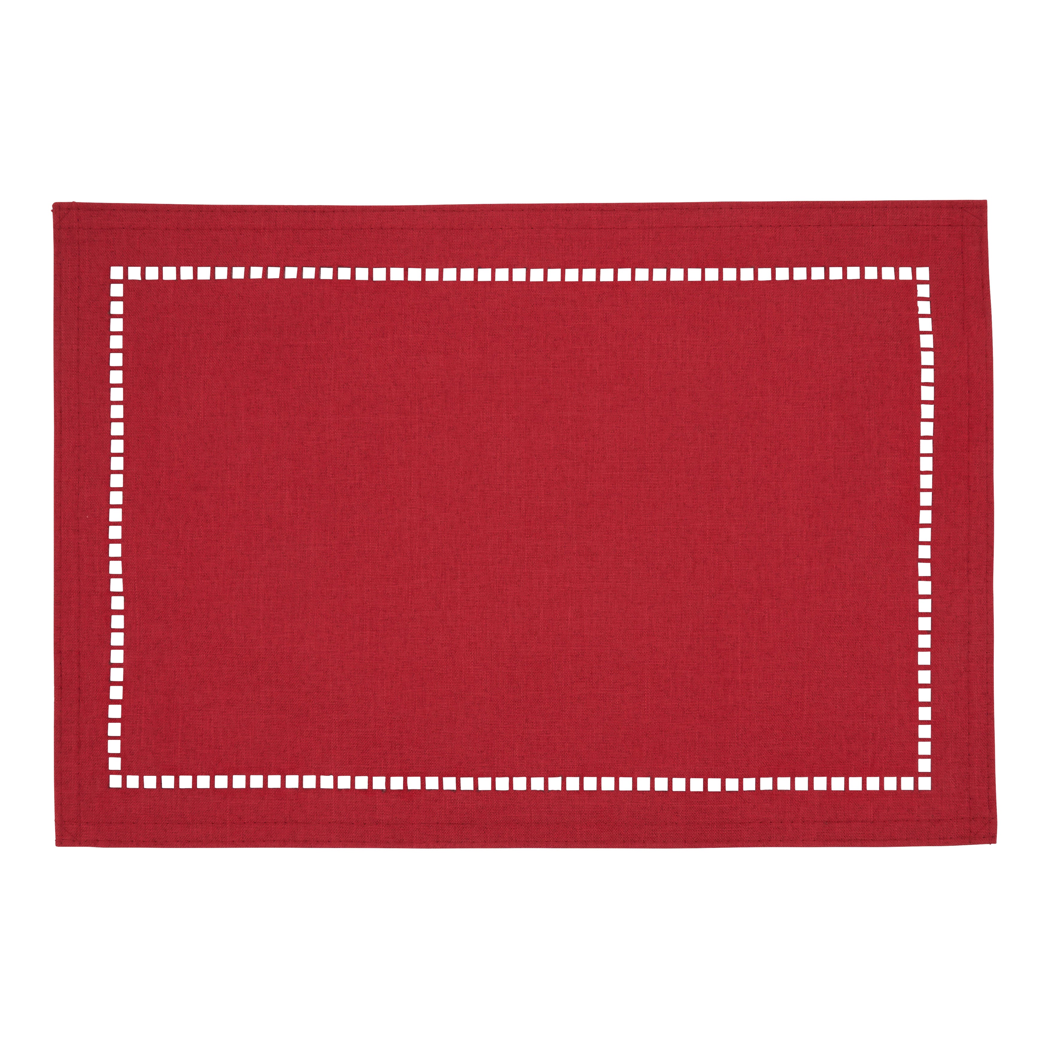Laser-Cut Hemstitch Placemat, Set of 4
