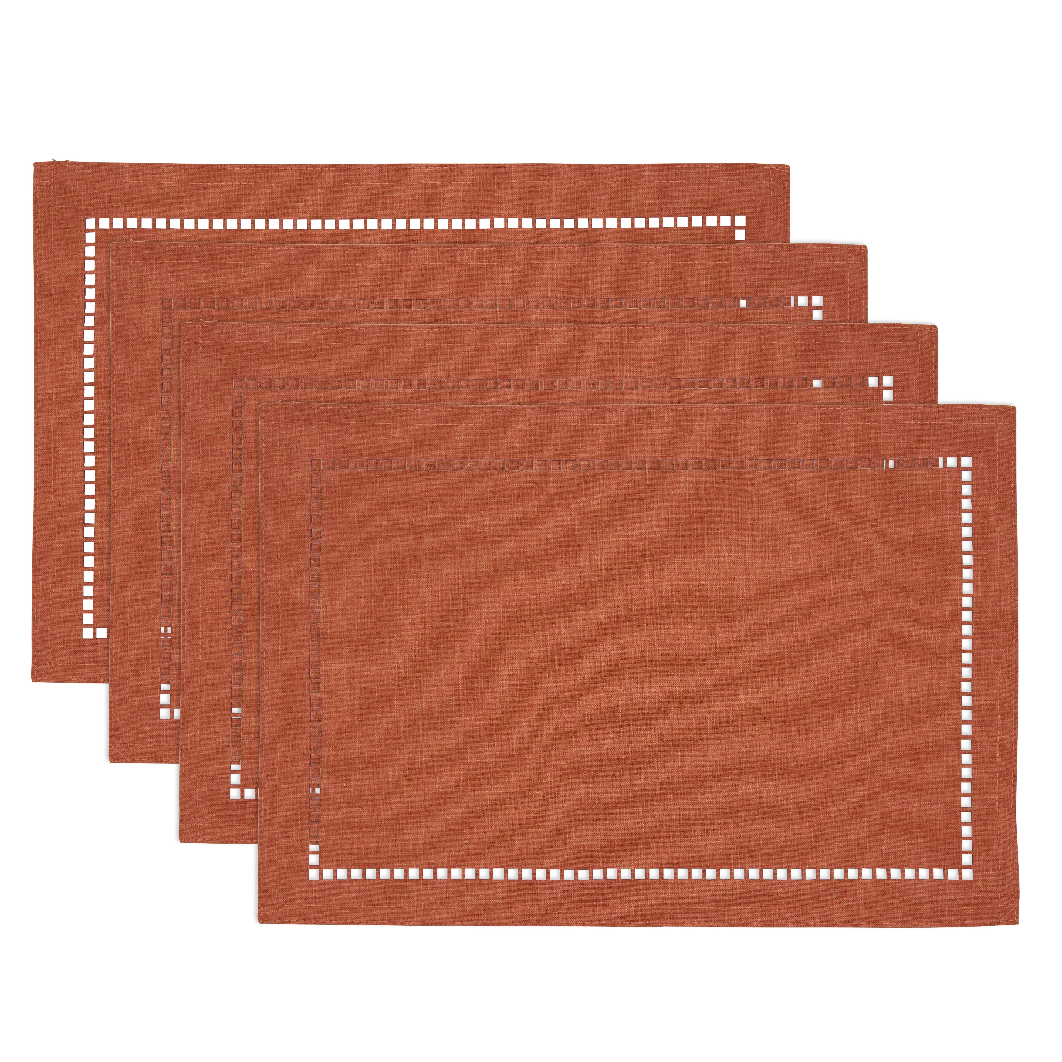 Laser-Cut Hemstitch Placemat, Set of 4
