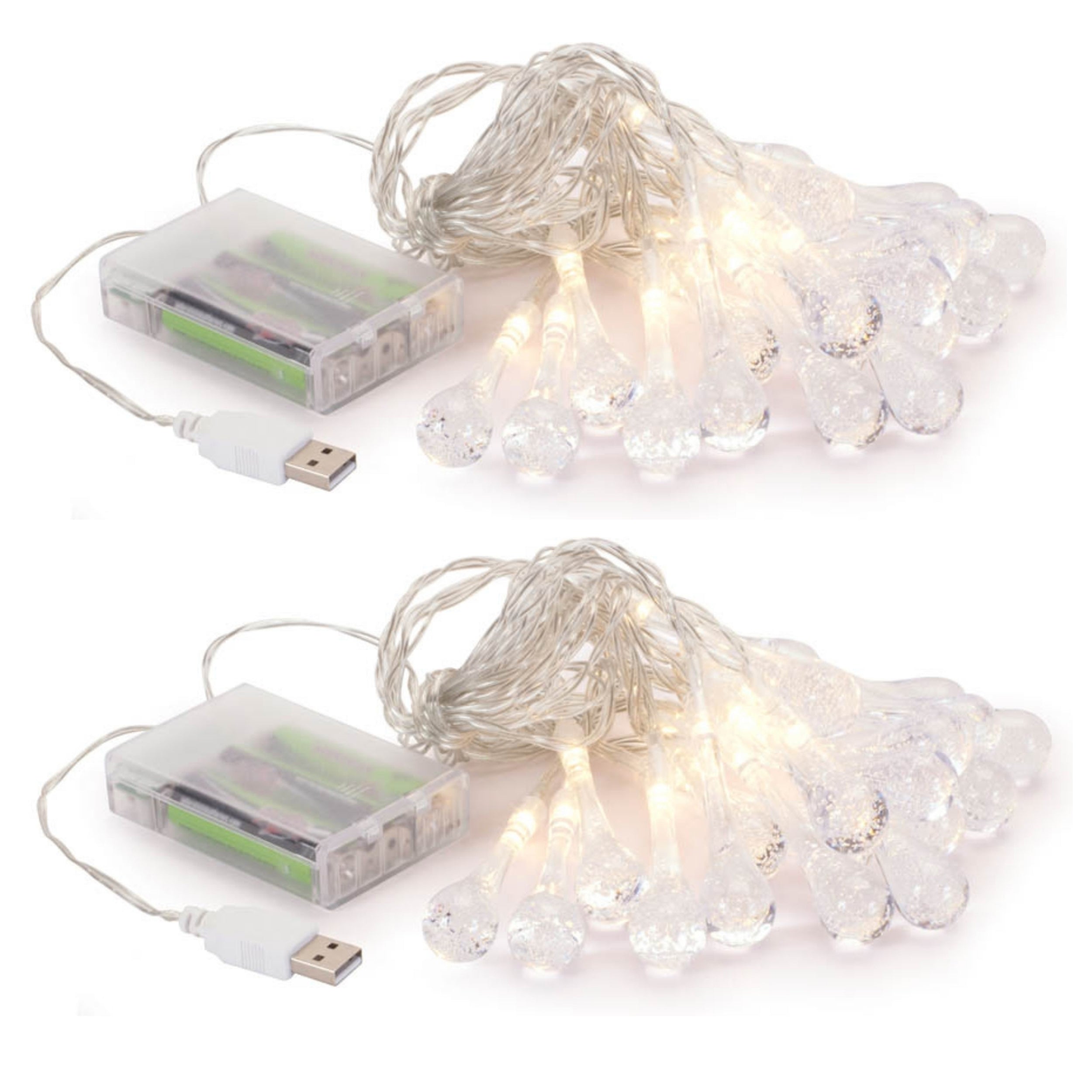 LED Icicle Light Strand, Set of 2