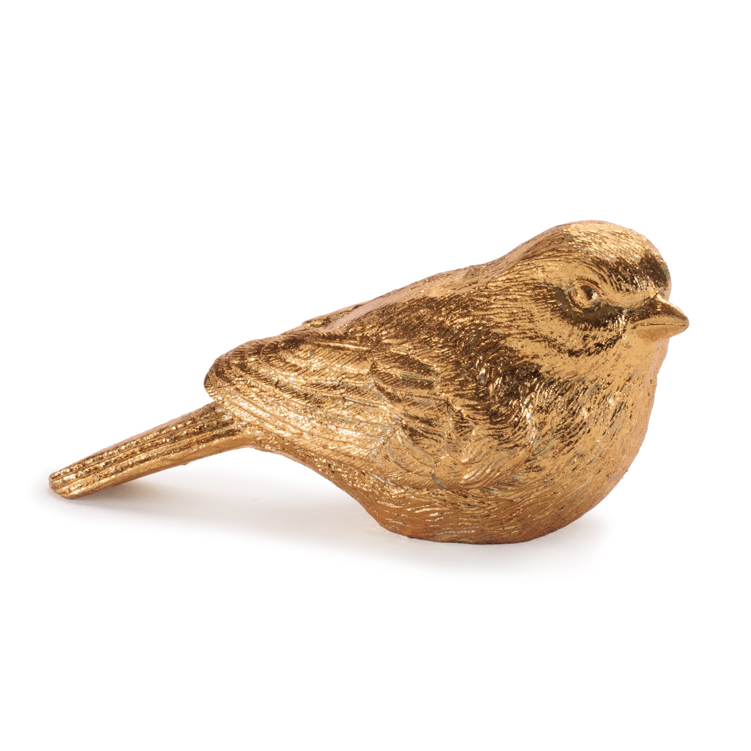 Metallic Bird Figurine, Set of 6