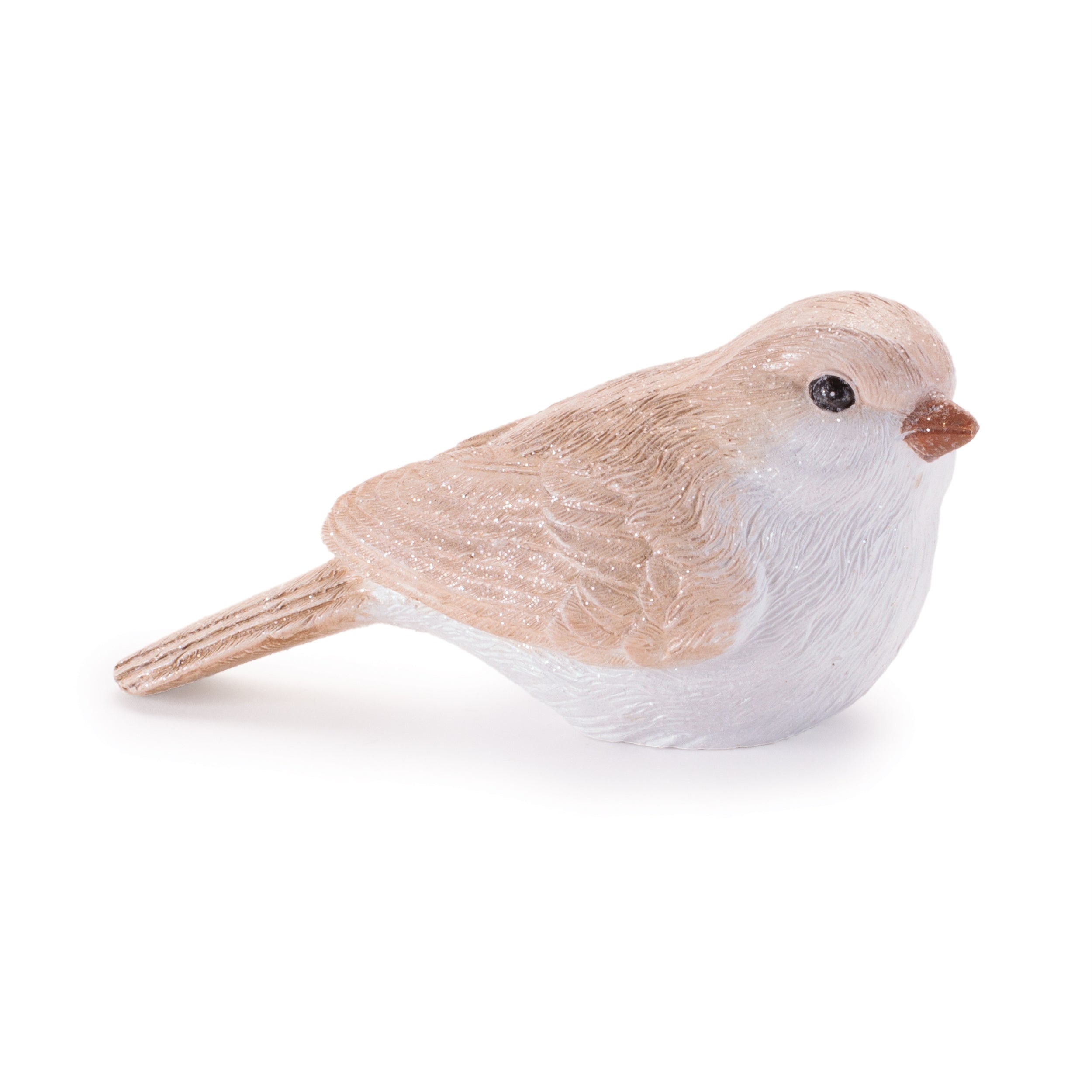 Glittered Bird Figurine, Set of 6