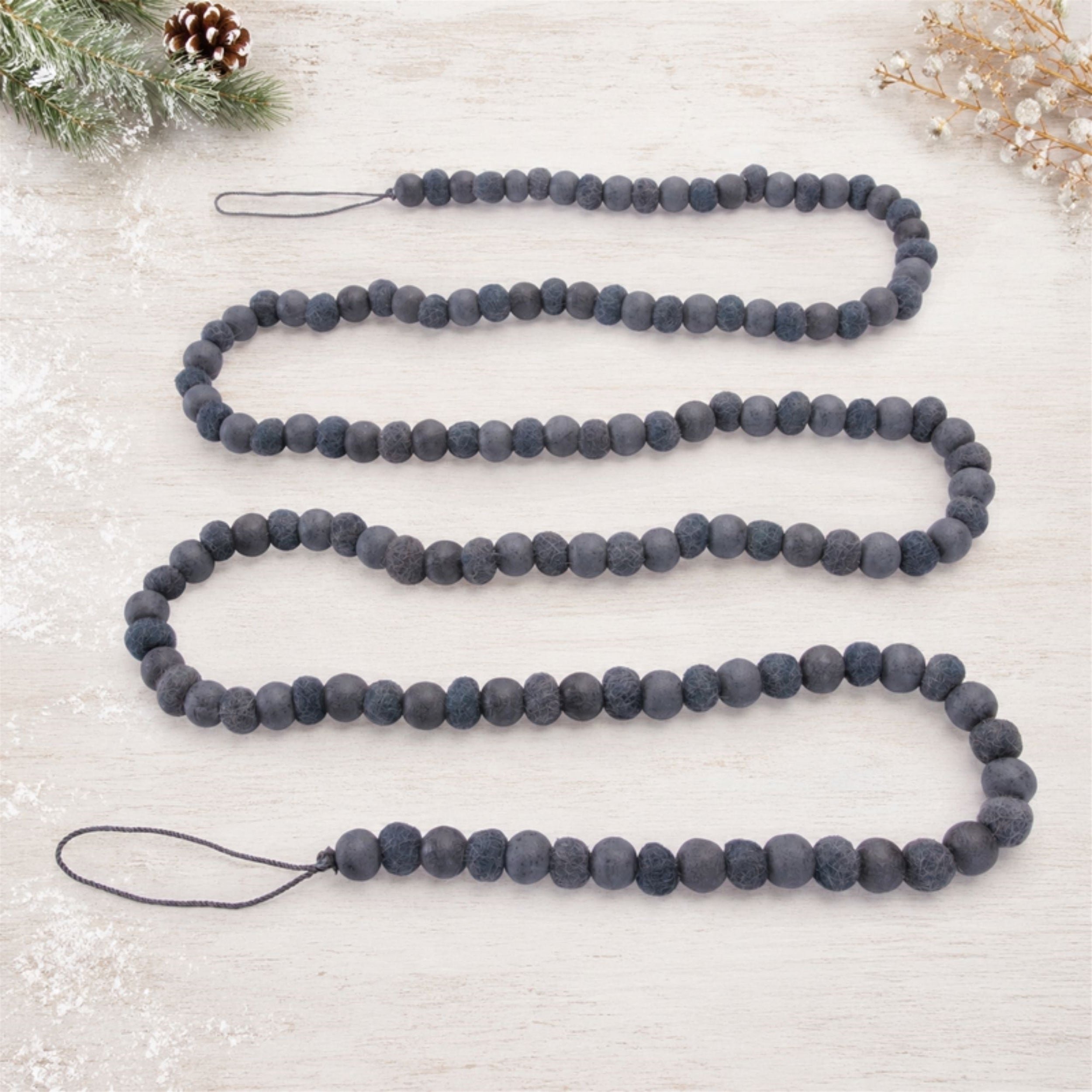 Wood Bead Garland, Set of 2
