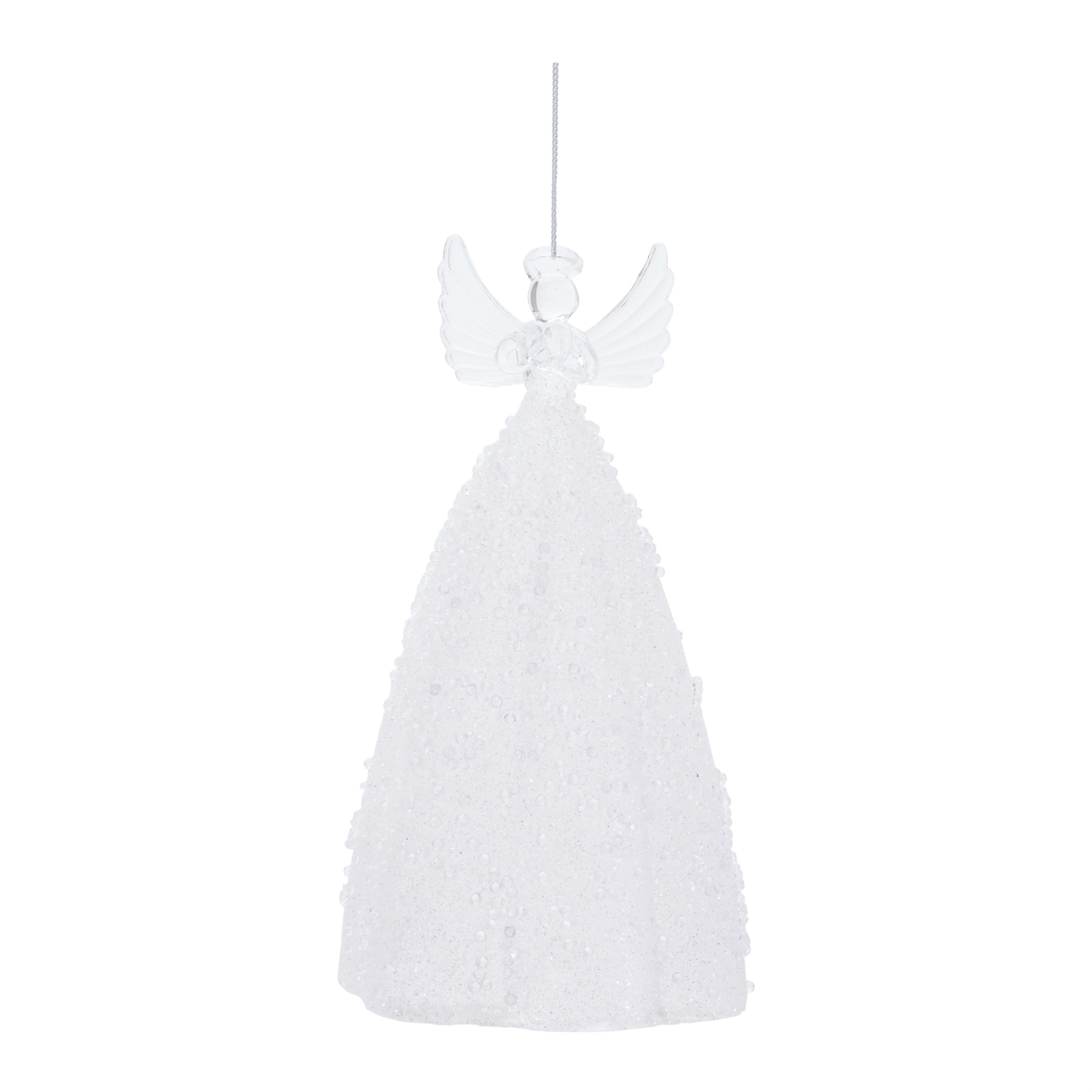 Glass Angel Ornament , Set of 2