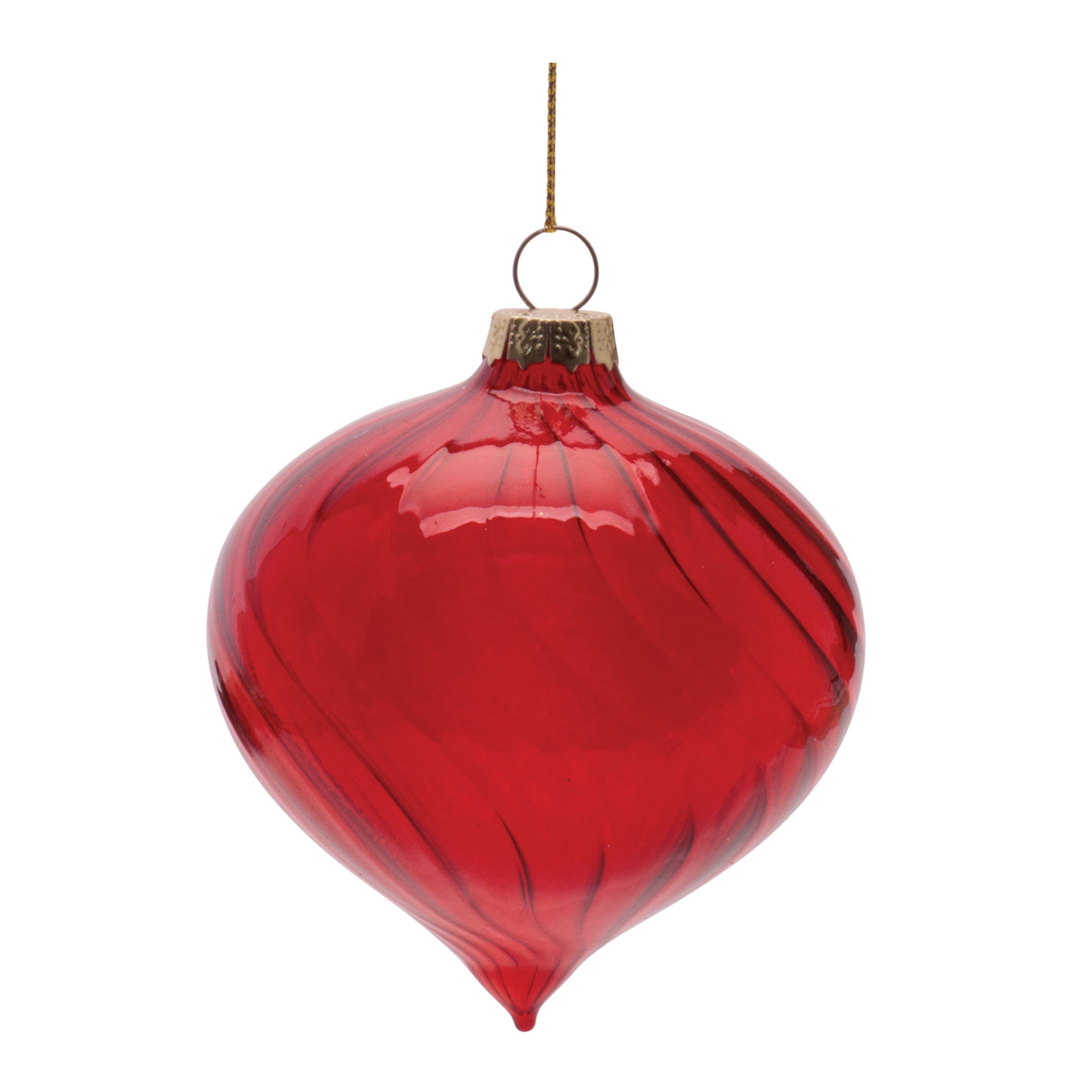 Swirled Glass Ornament, Set of 12