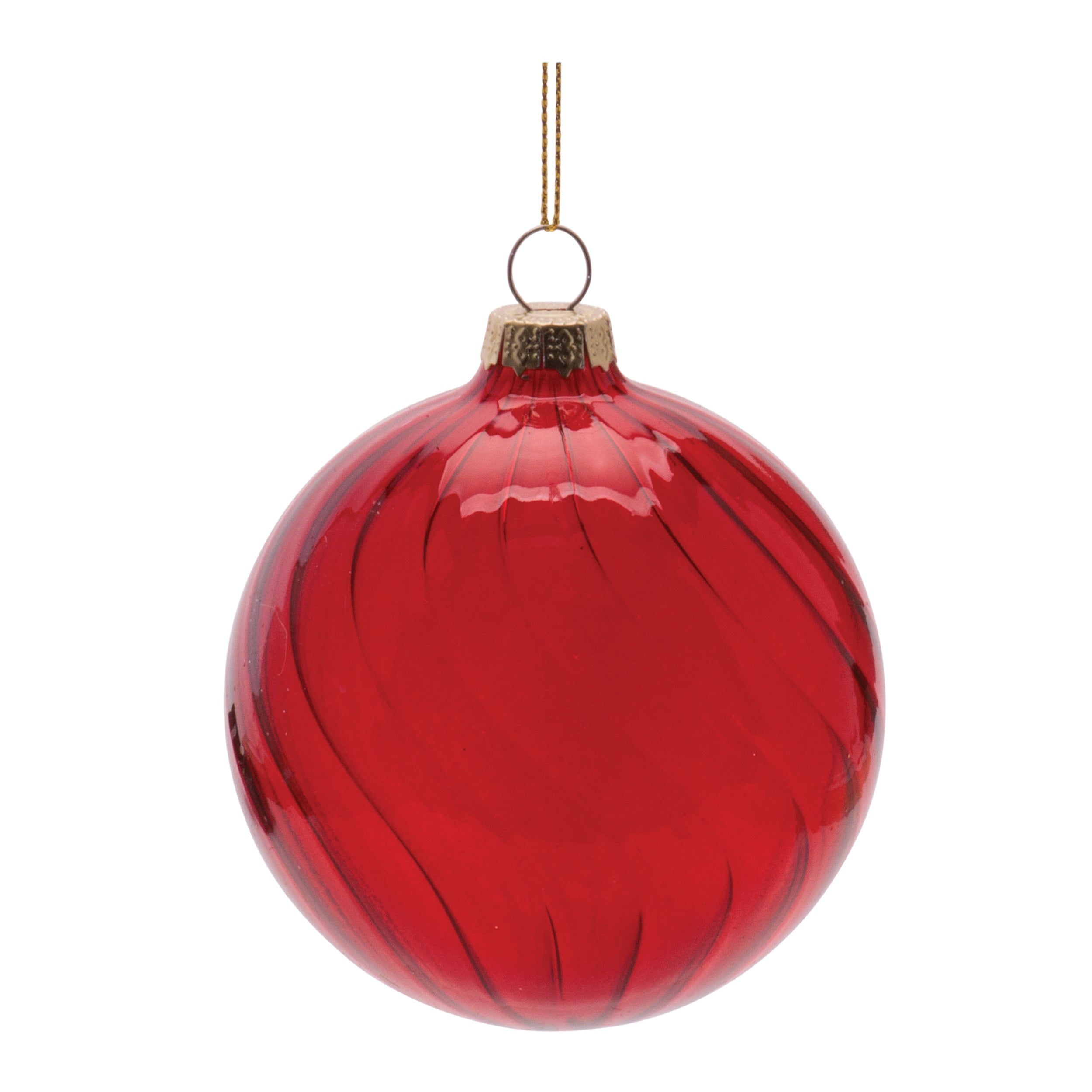 Swirled Glass Ornament, Set of 12