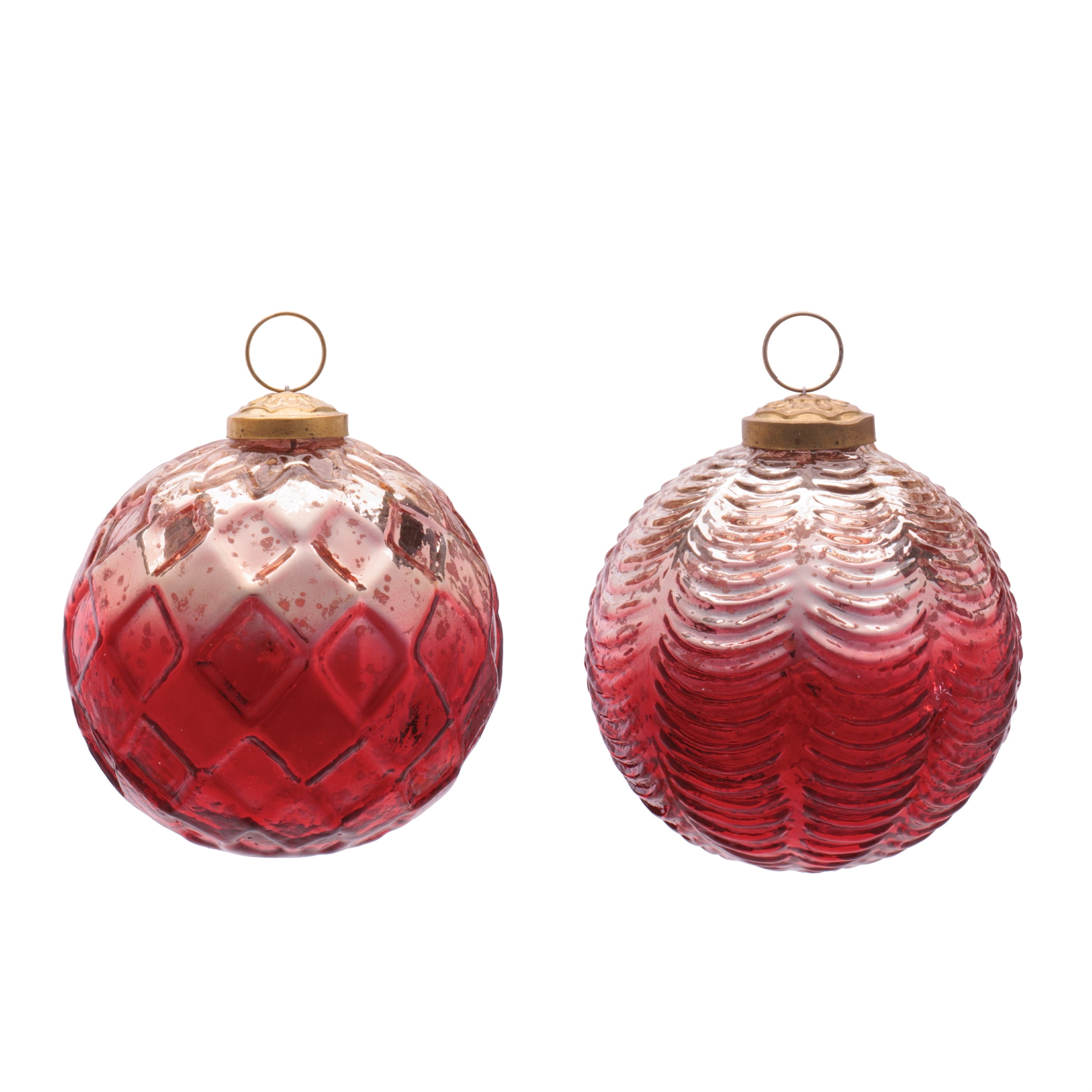 Glass Ball Ornament , Set of 2