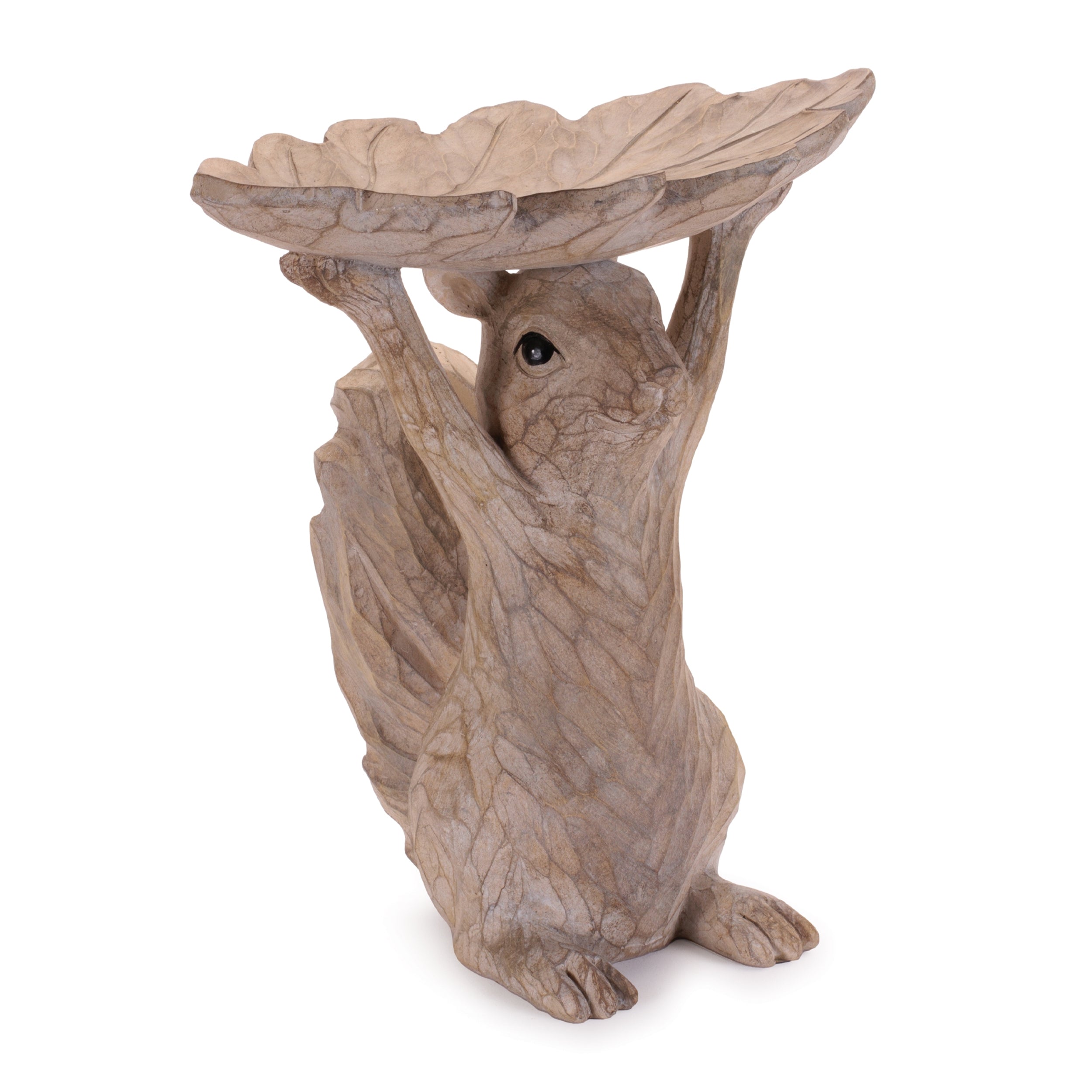 Woodland Squirrel Resin Bird Feeder Set, Set of 2