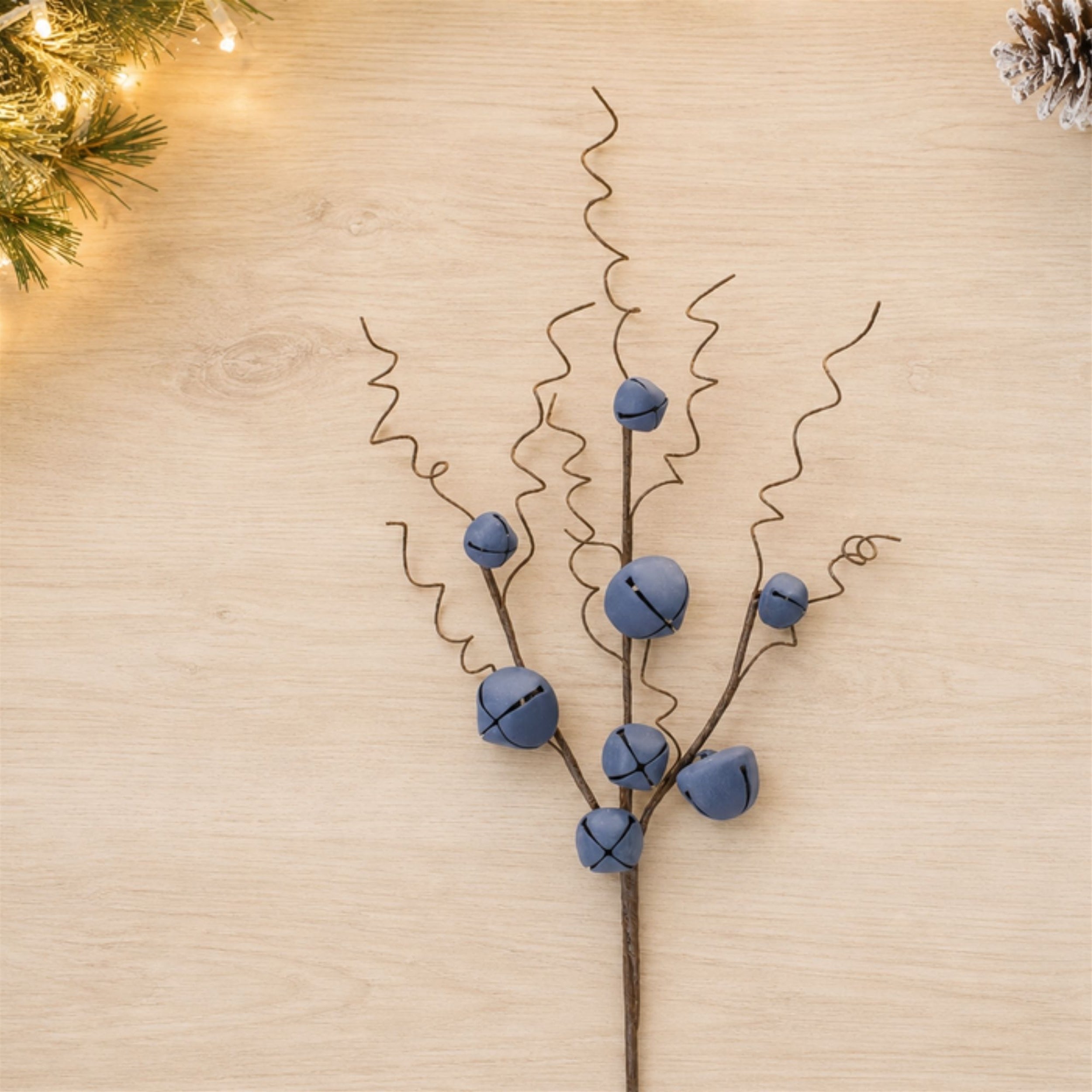 Rustic Jingle Bell Stem, Set of 4