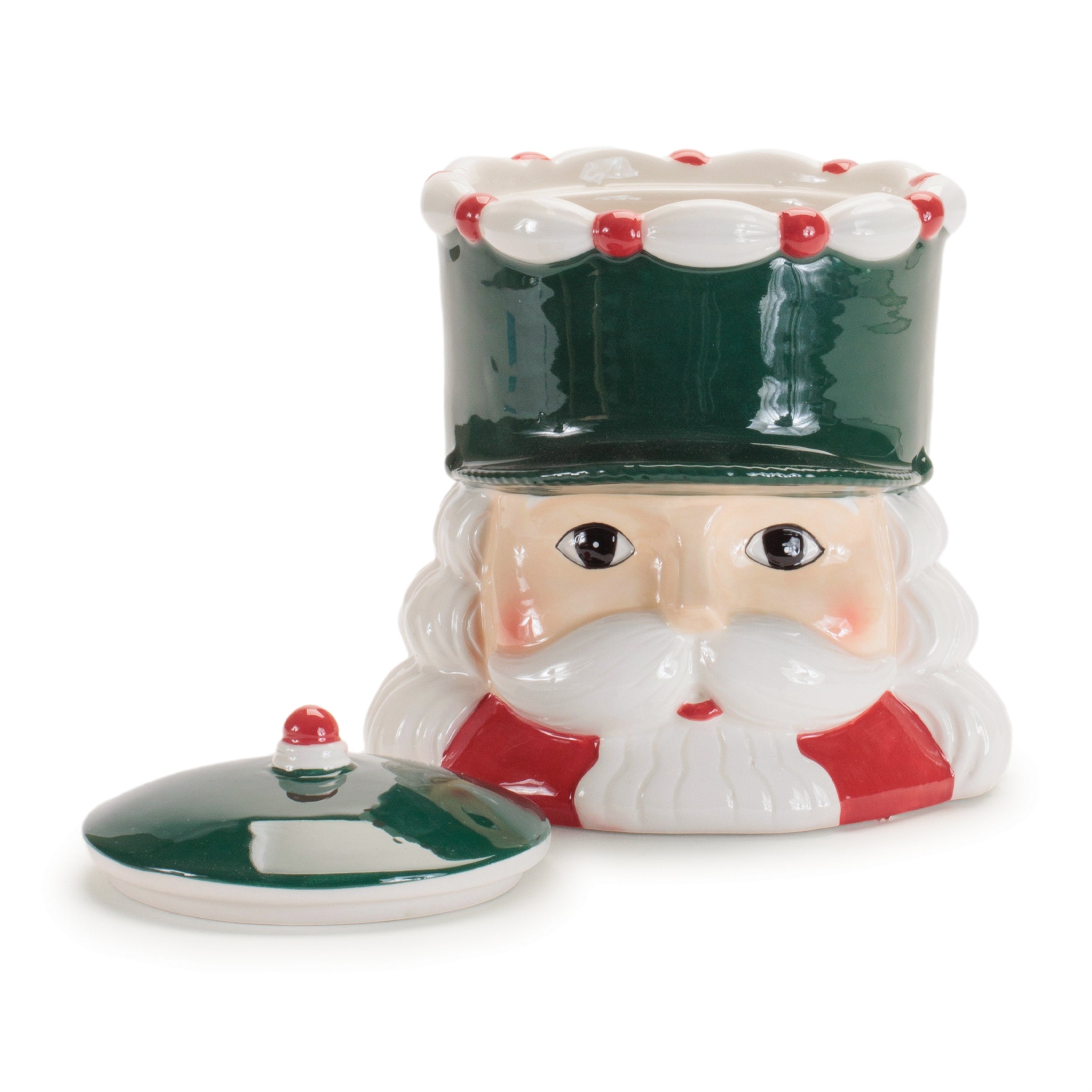 Ceramic Nutcracker Canister, Set of 2