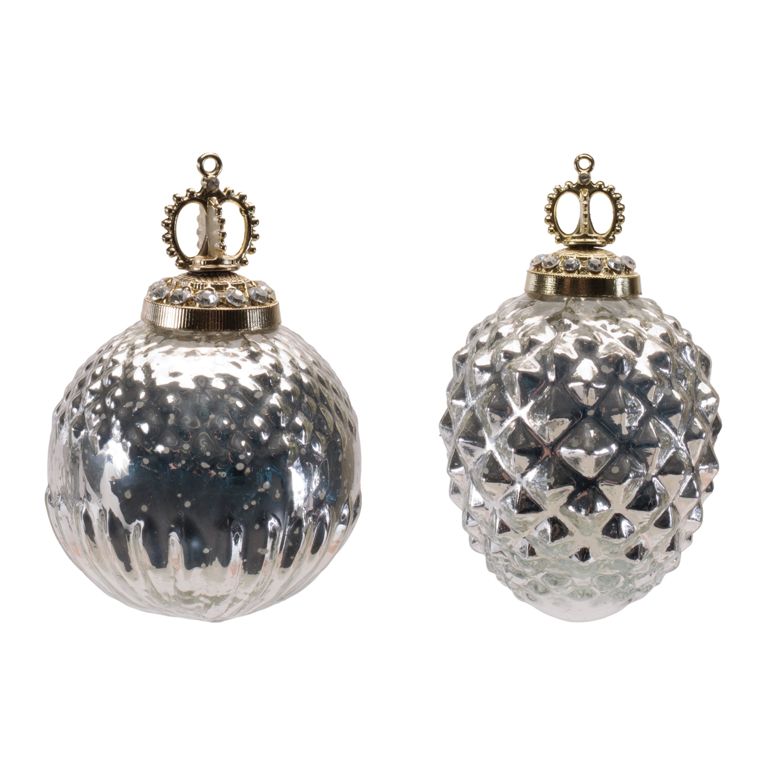 Glass Ornament, Set of 2