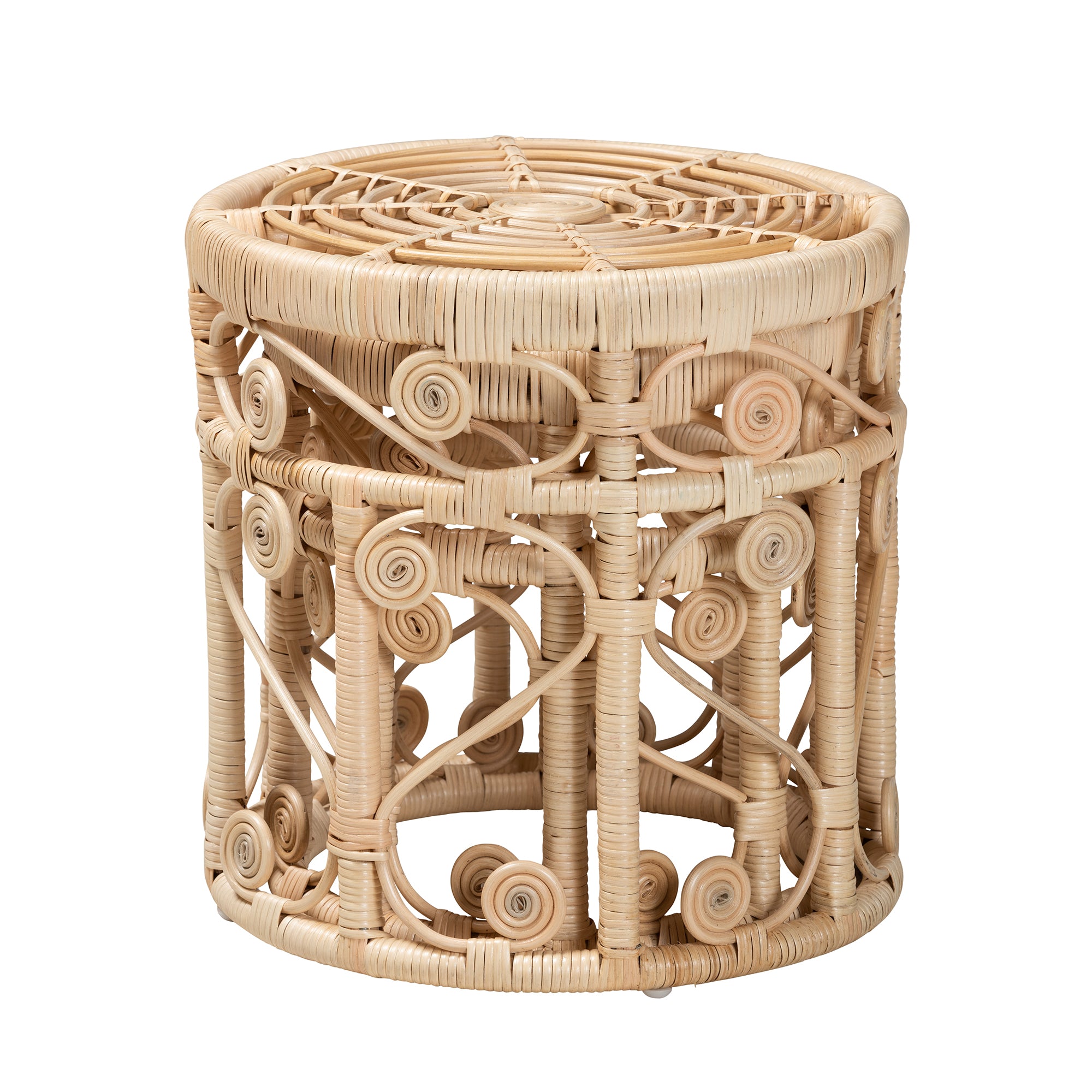Binay Rattan 2-Piece Nesting End Table Set