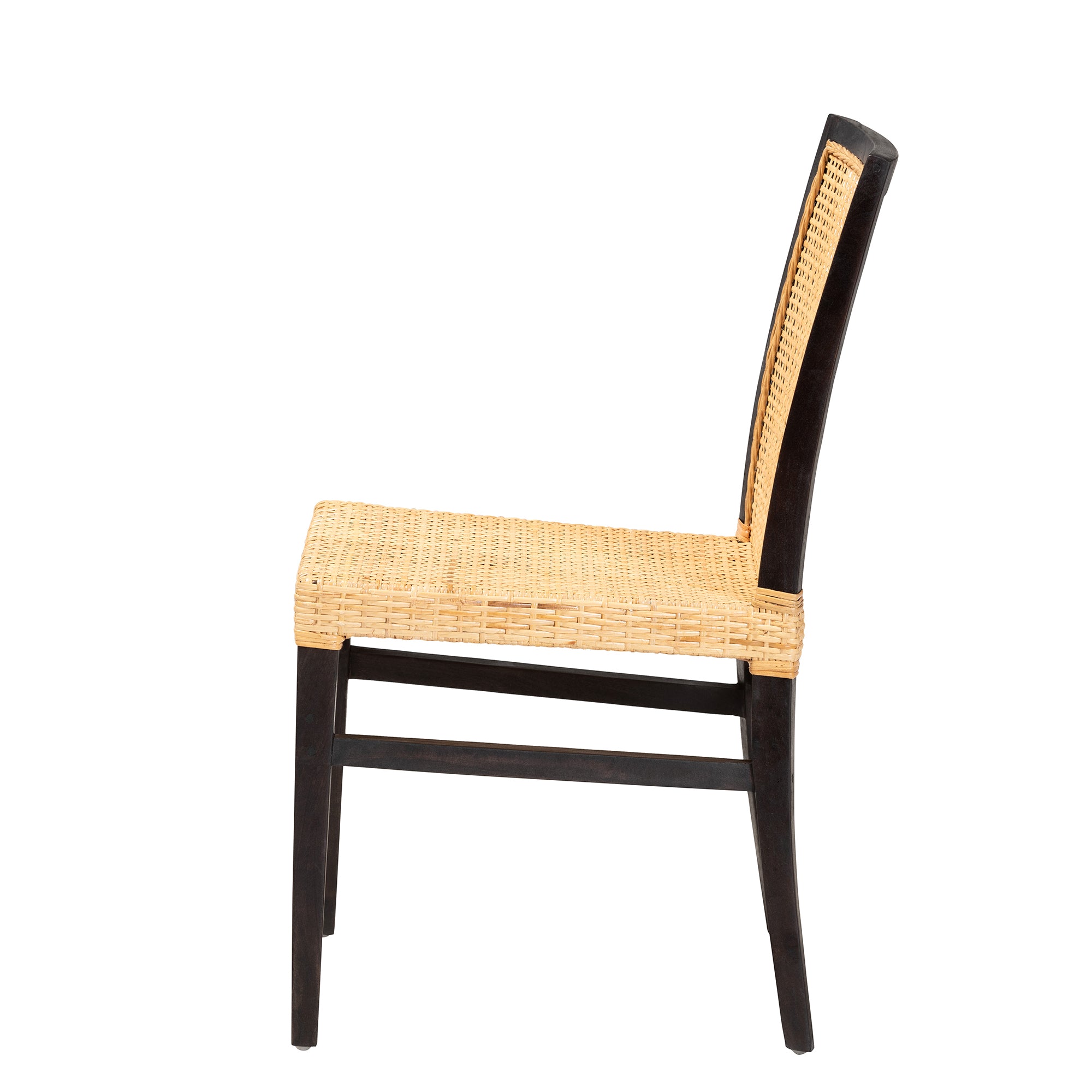 Lingga Armless Woven Rattan Dining Chair