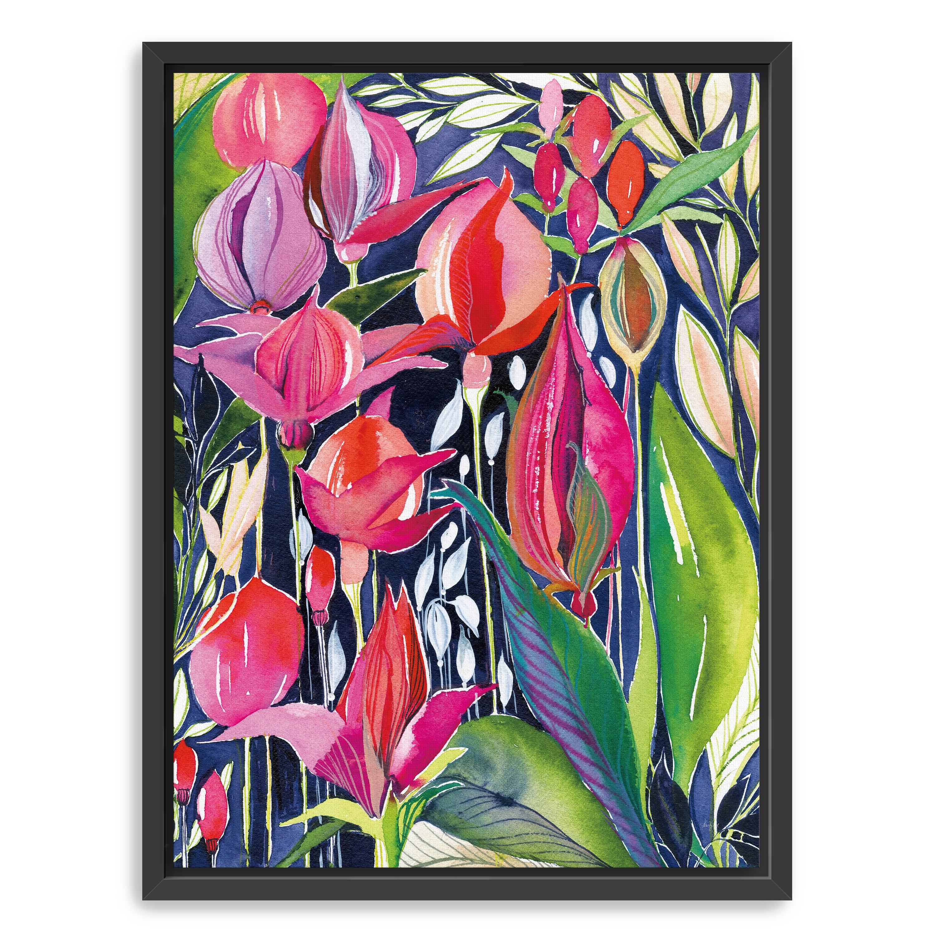 Midnight Jewels Canvas Giclee