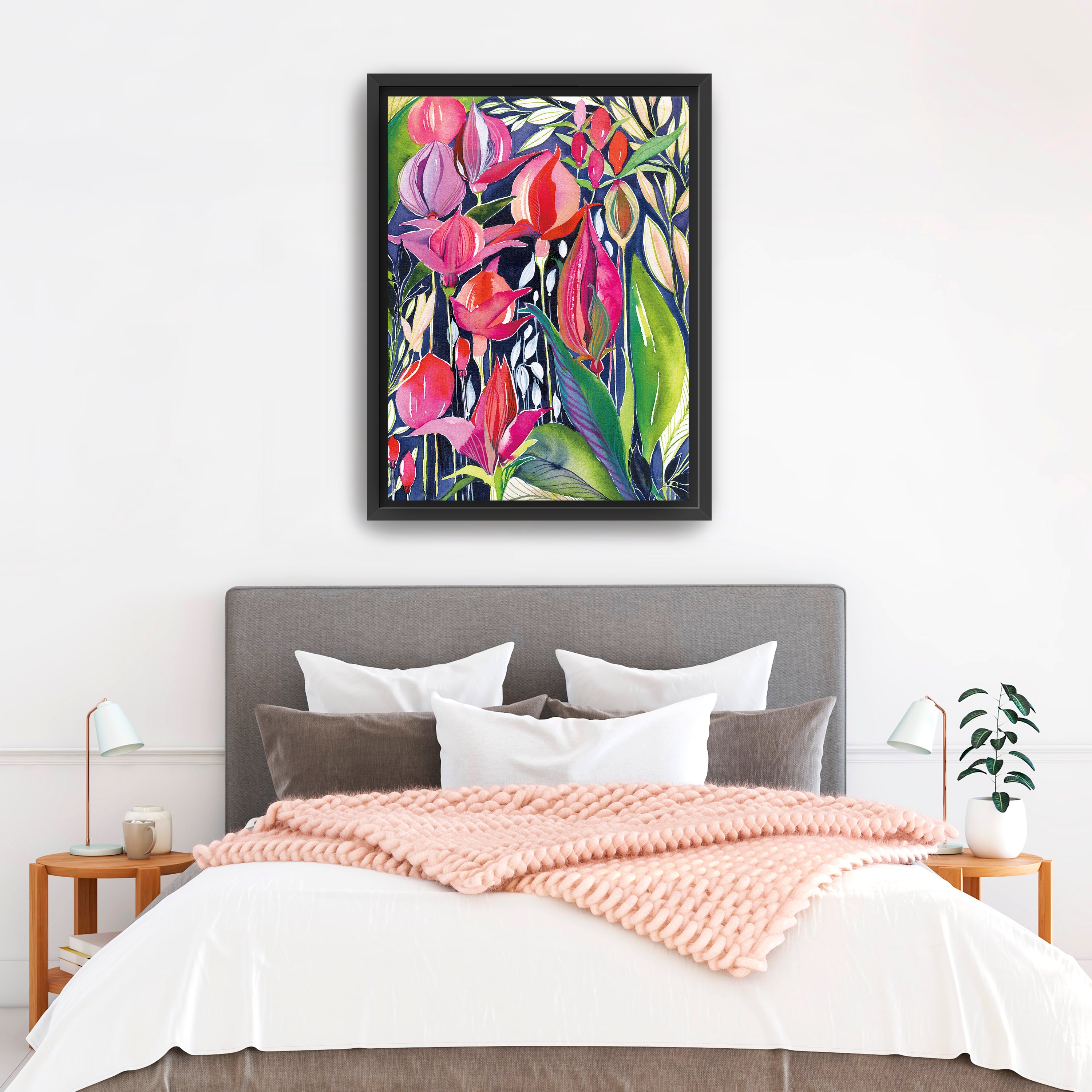 Midnight Jewels Canvas Giclee