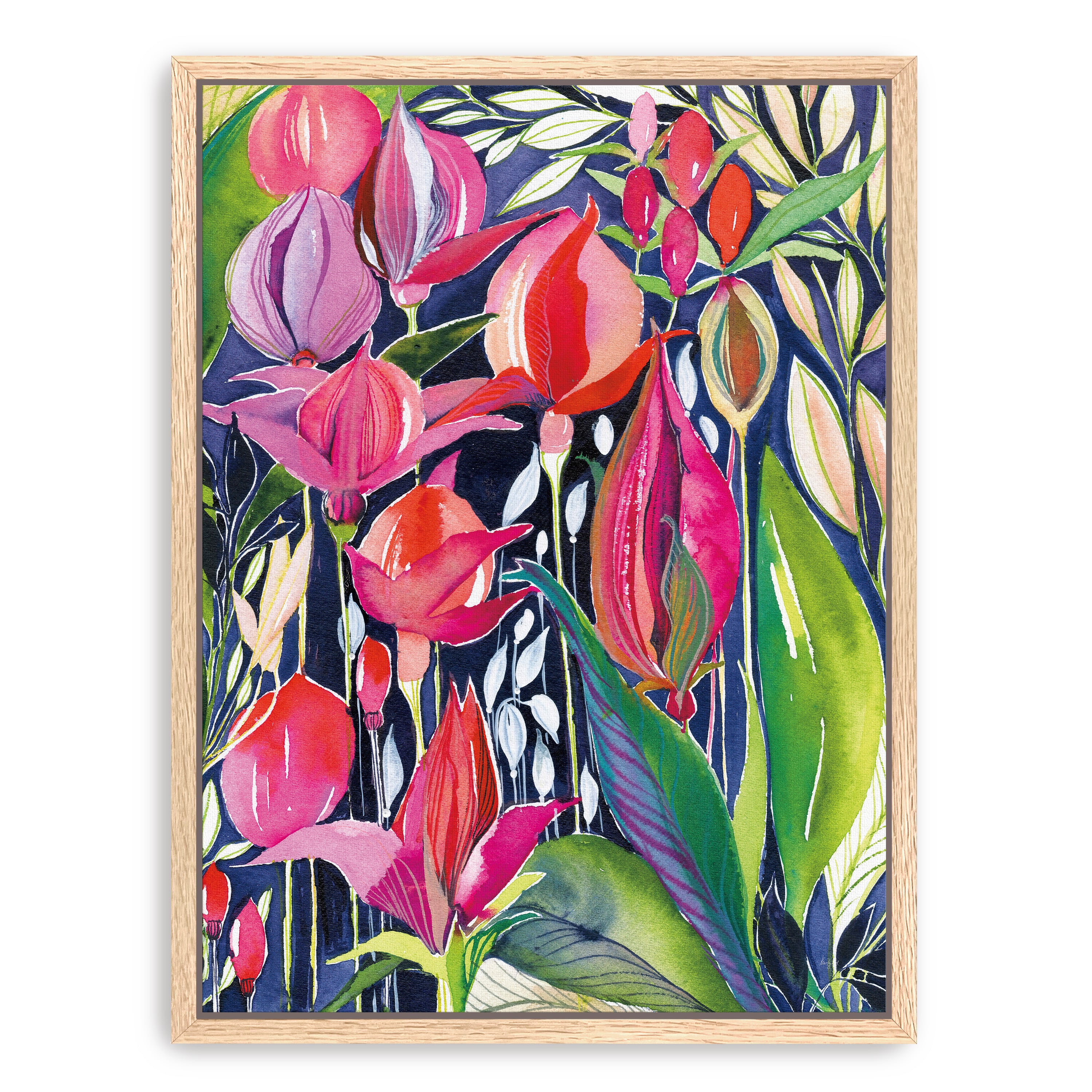 Midnight Jewels Canvas Giclee