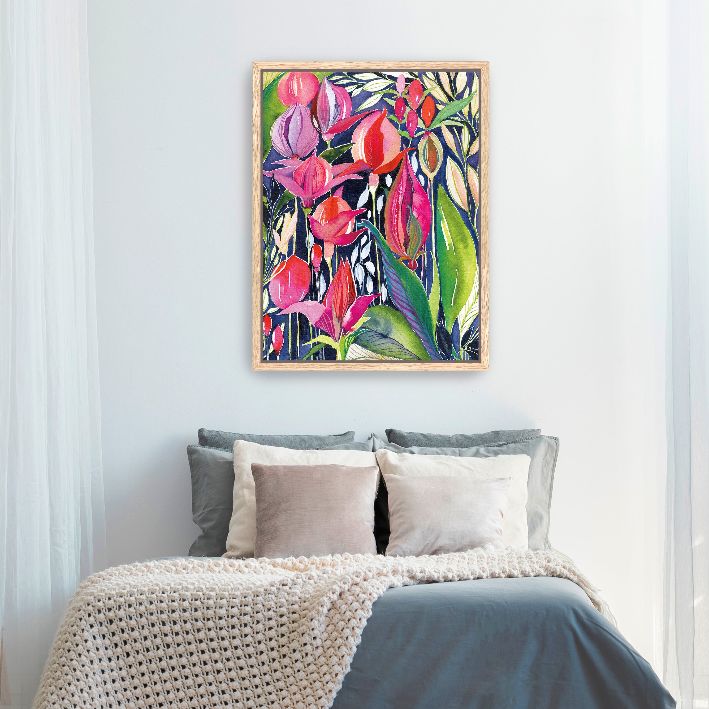 Midnight Jewels Canvas Giclee