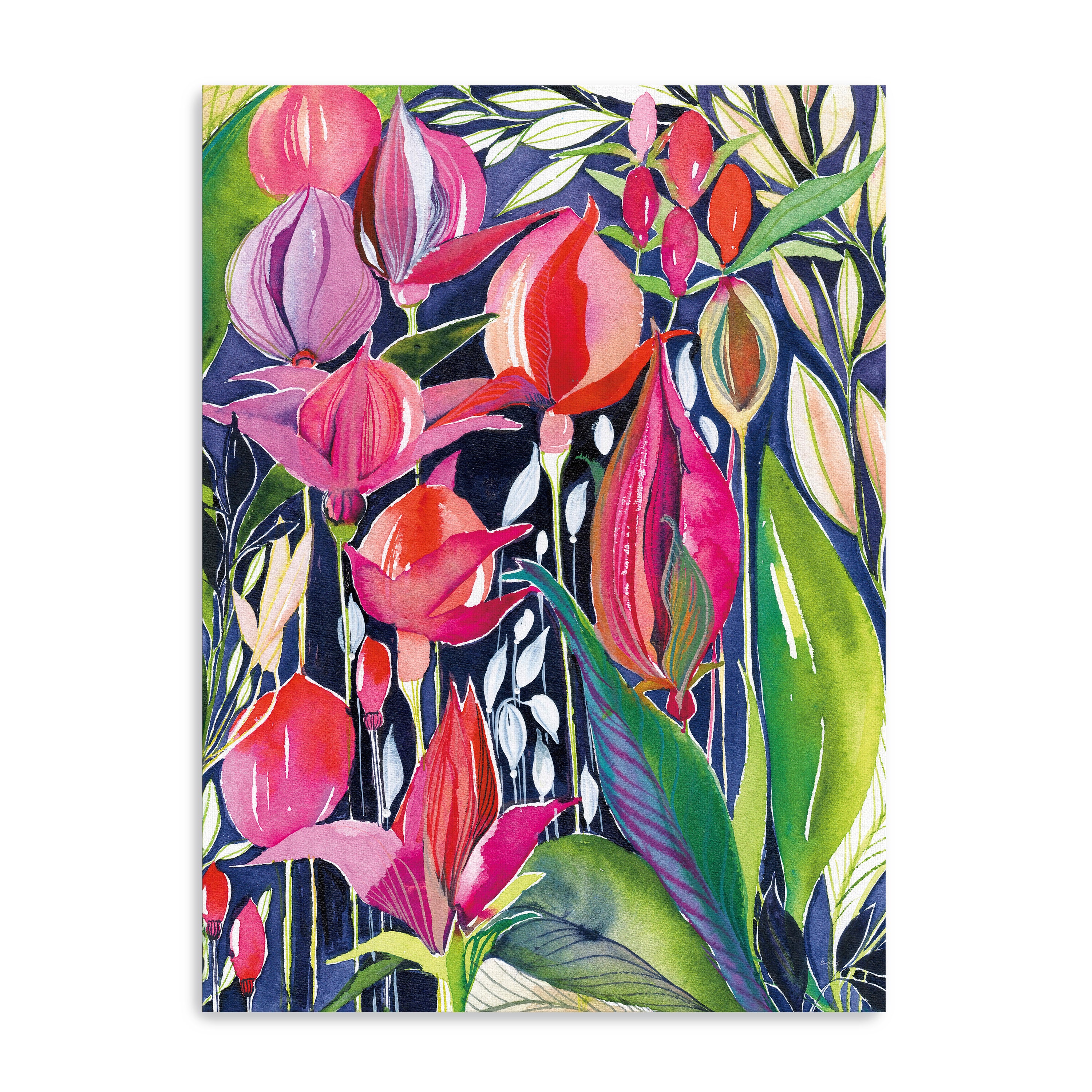 Midnight Jewels Canvas Giclee